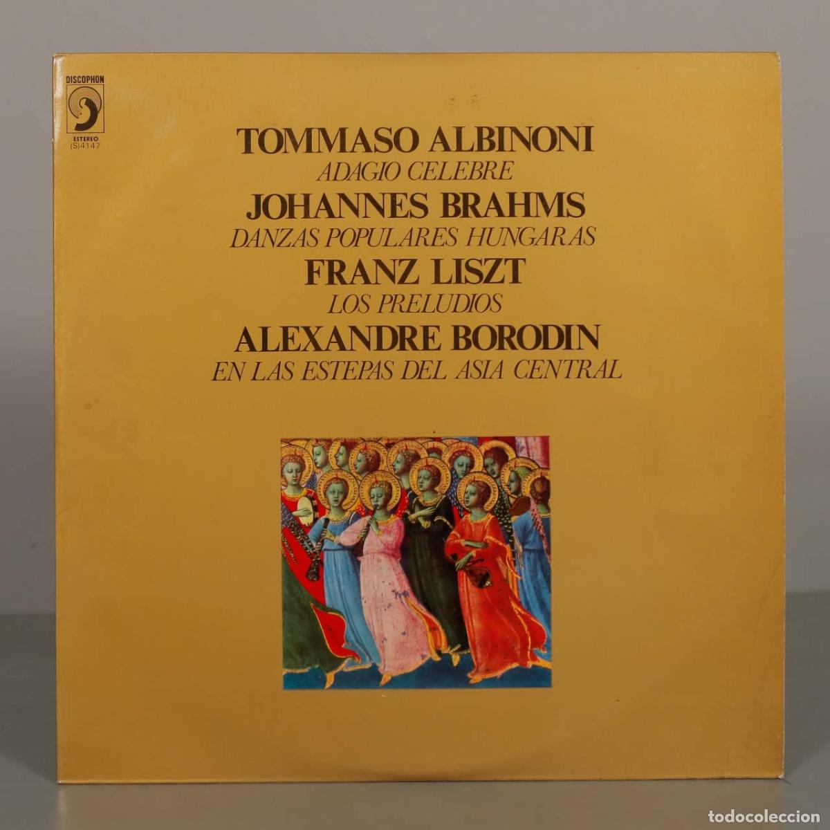 Discos de vinilo: LP. Tommaso Albinoni, Johannes Brahms, Franz Liszt, Alexandre Borodin - Discophon
