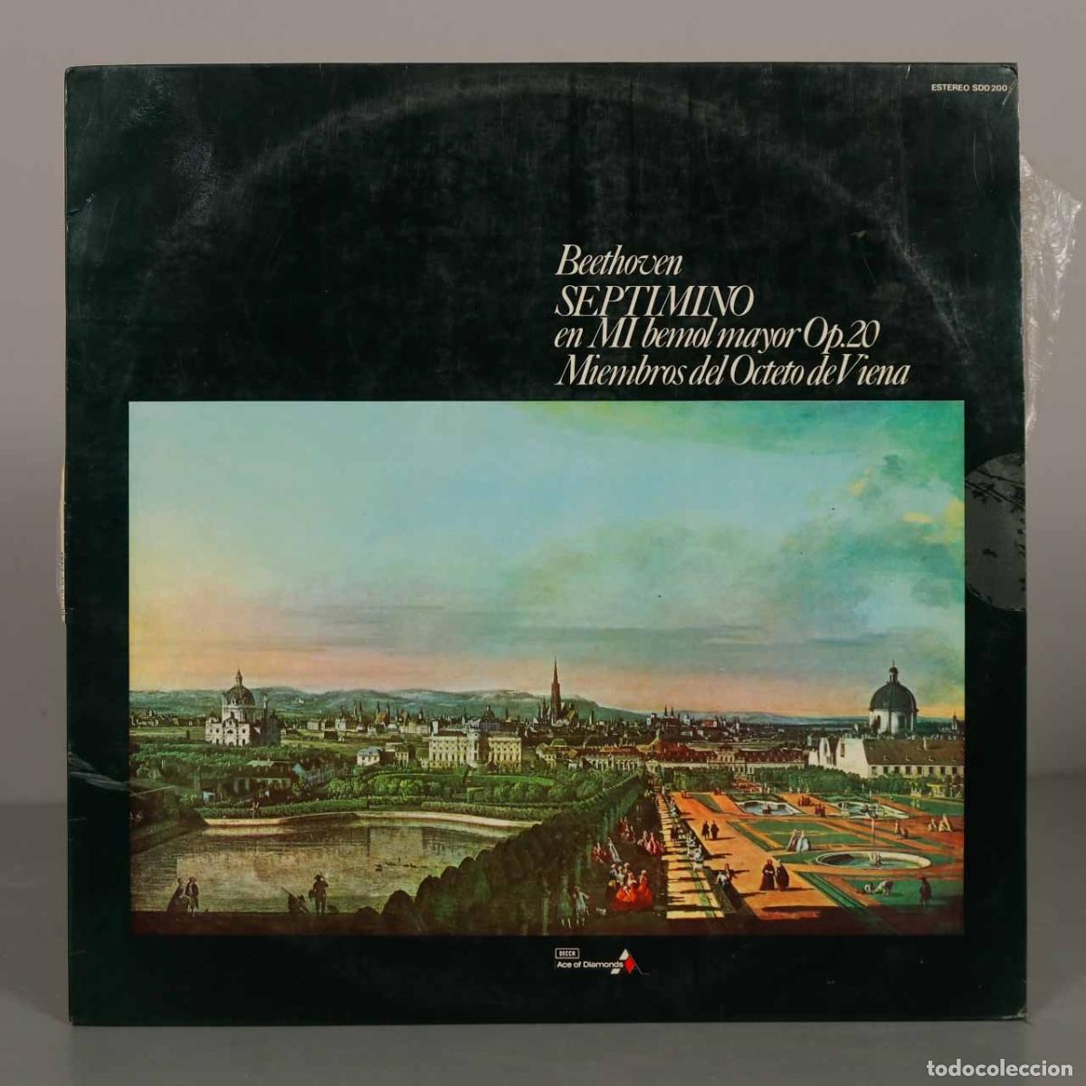 Discos de vinilo: LP. Beethoven: Septimino en Mi bemol mayor Op. 20 - Miembros del Octeto de Viena