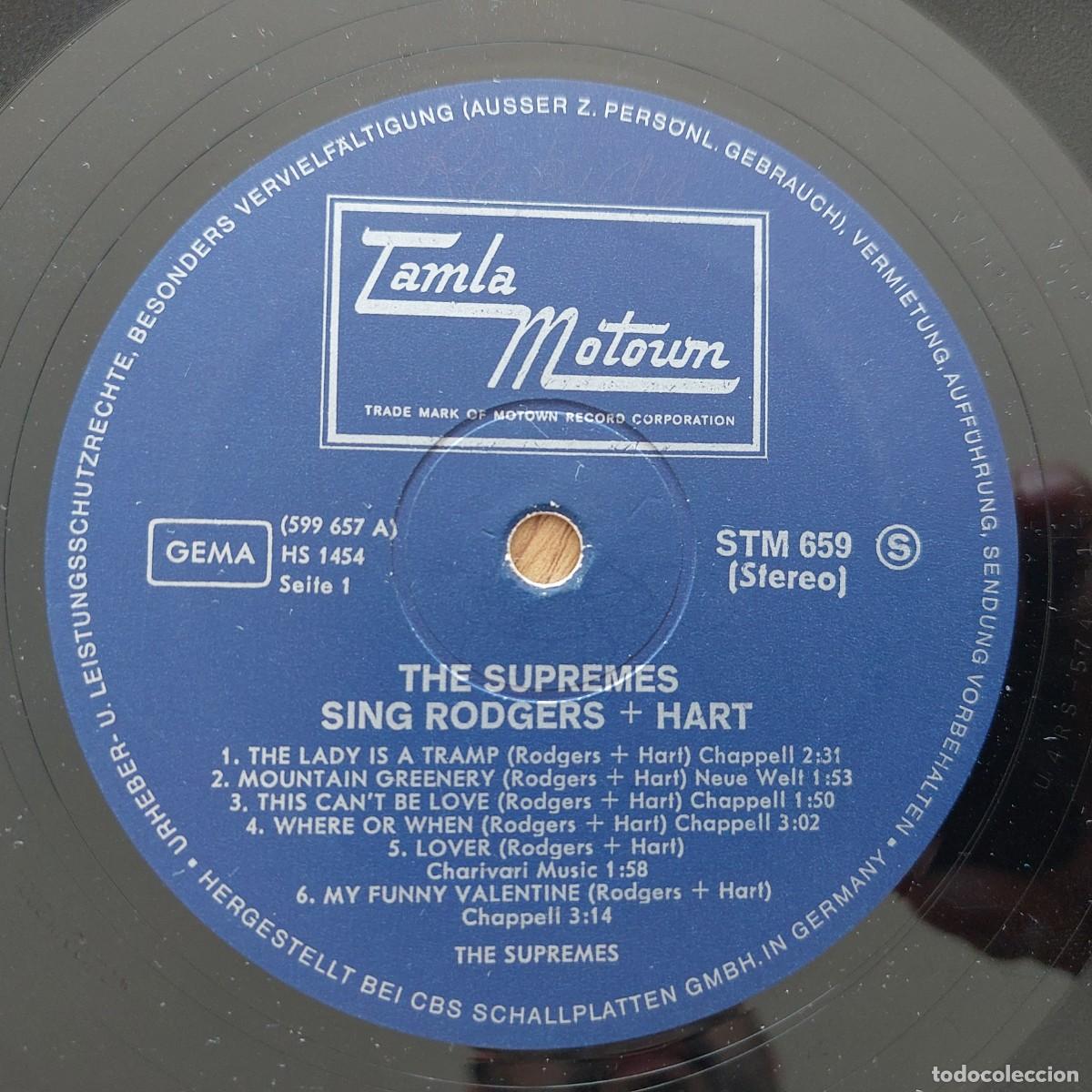 Discos de vinilo: LP - THE SUPREMES - SING RODGERS + HART
