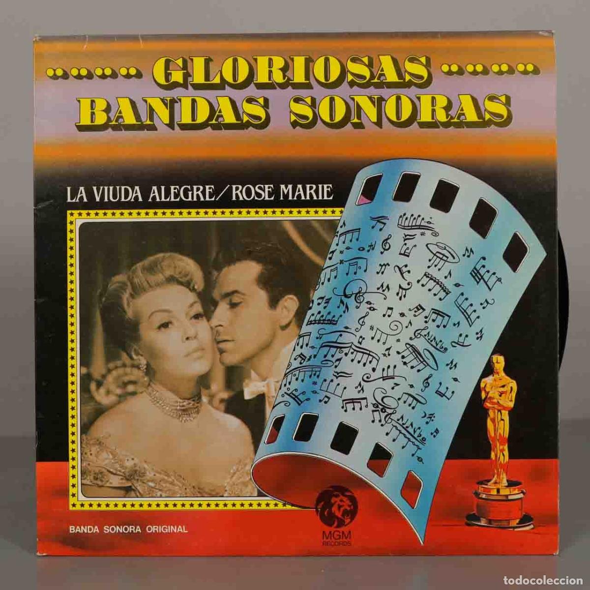 Discos de vinilo: LP. Gloriosas Bandas Sonoras - La Viuda Alegre, Rose Marie - Lana Turner, Fernando Lamas