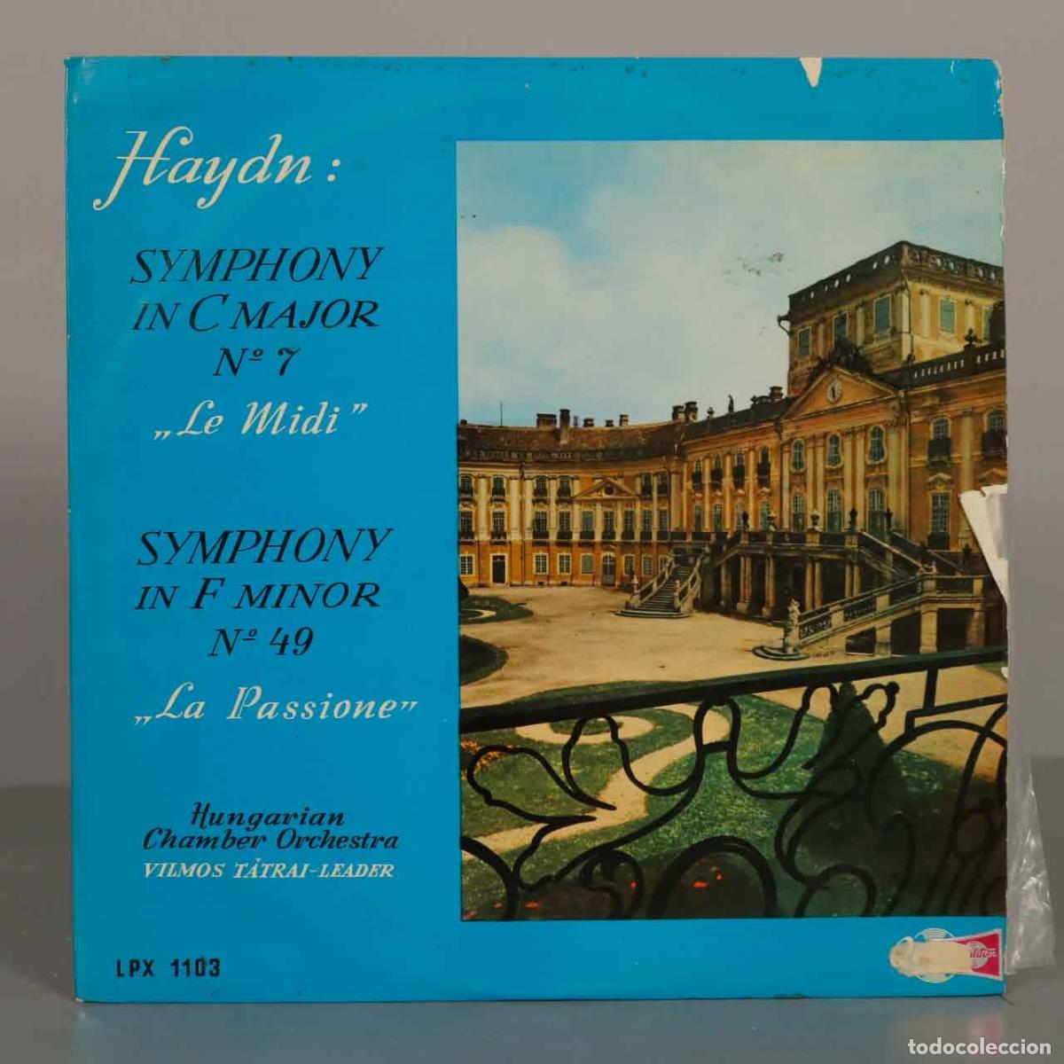 Discos de vinilo: LP. Haydn - Symphony In C Major No 7 Le Midi - Symphony In F Minor No 49 La Passione - T&aacute;trai &lrm;