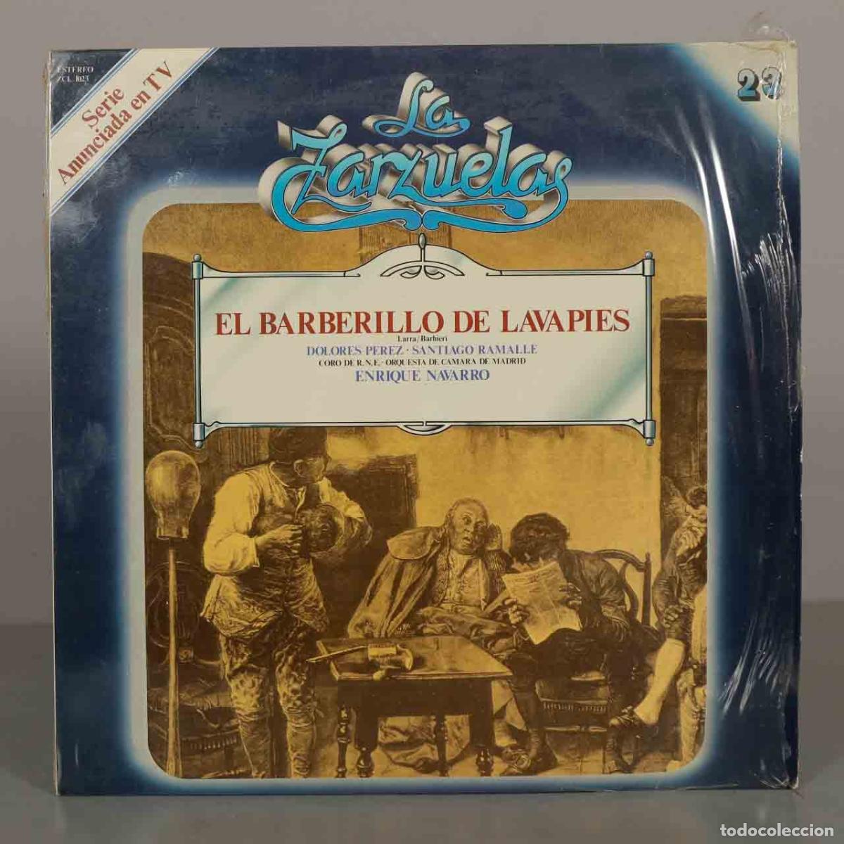 Discos de vinilo: LP. El Barberillo de Lavapies - Larra, Barbieri, Dolores Perez, Santiago Ramalle, Coro de R.N.E., O