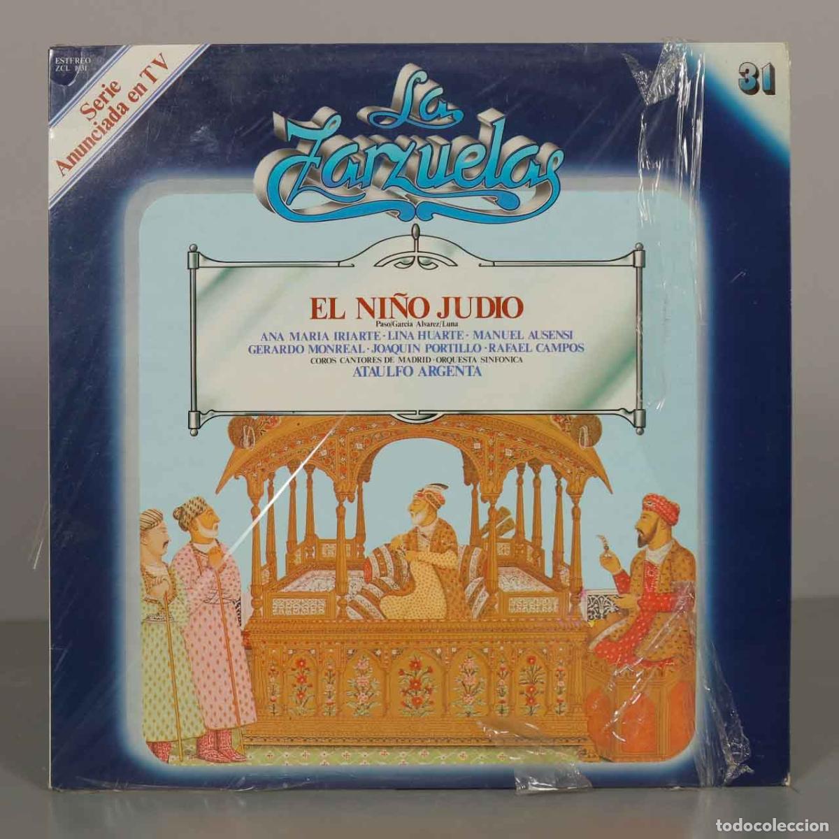 Discos de vinilo: LP. El Ni&ntilde;o Jud&iacute;o - Pablo Luna, Ata&uacute;lfo Argenta, Ana Mar&iacute;a Iriarte, Lina Huarte, Manuel Ausensi, Ge