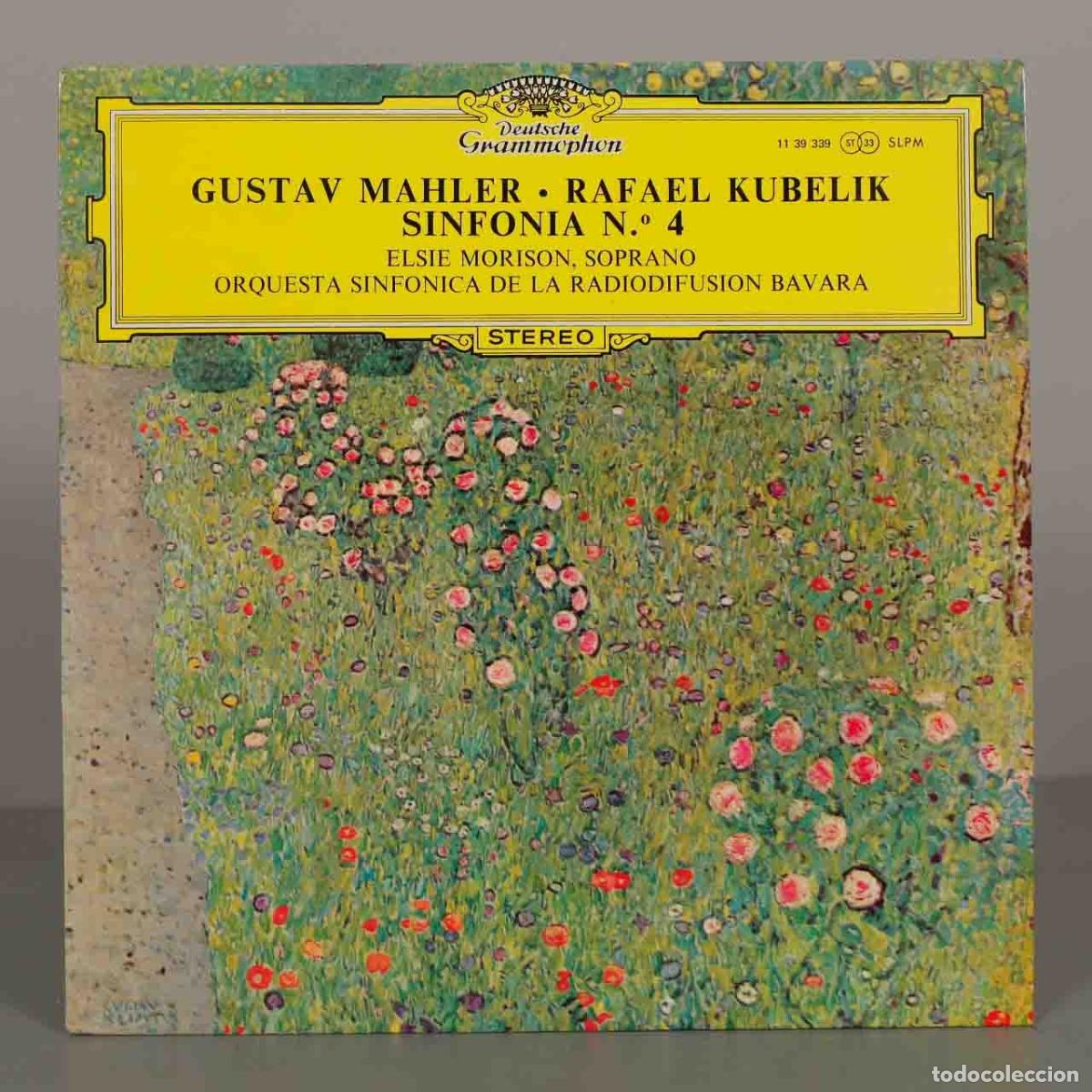 Discos de vinilo: LP. Gustav Mahler - Sinfon&iacute;a N.&ordm; 4 - Rafael Kubel&iacute;k, Elsie Morison, Orquesta Sinf&oacute;nica de la Radiod