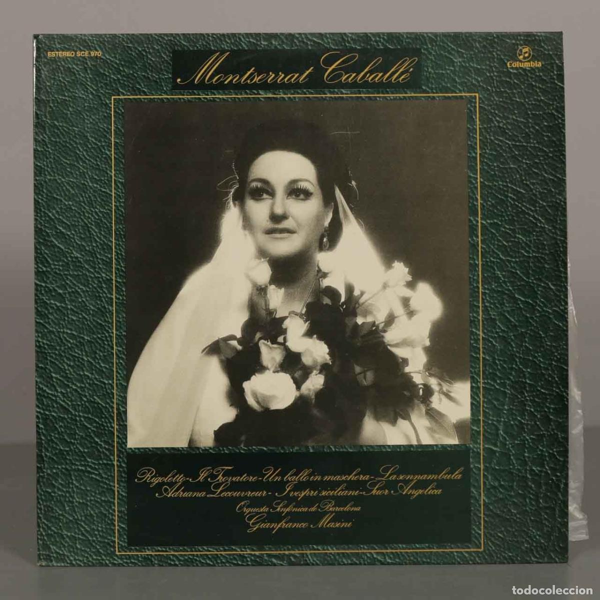 Discos de vinilo: LP. Montserrat Caball&eacute; - Orquesta Sinf&oacute;nica de Barcelona, Gianfranco Masini - Columbia