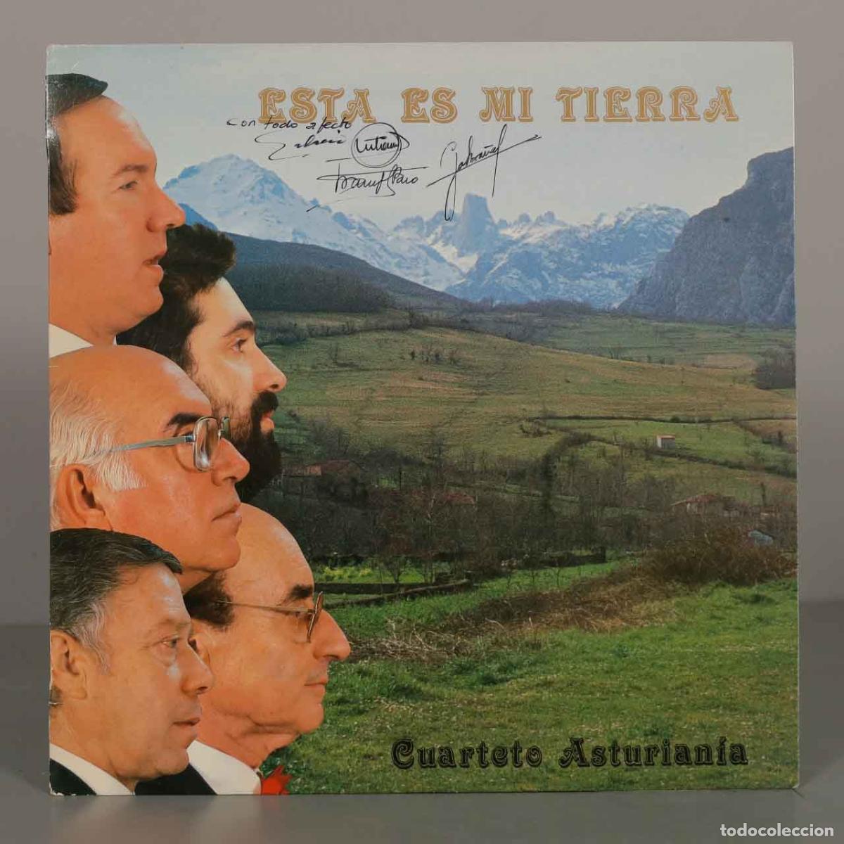 Discos de vinilo: LP. Esta es mi tierra - Cuarteto Asturian&iacute;a. CON AUTOGRAFO ARTISTAS