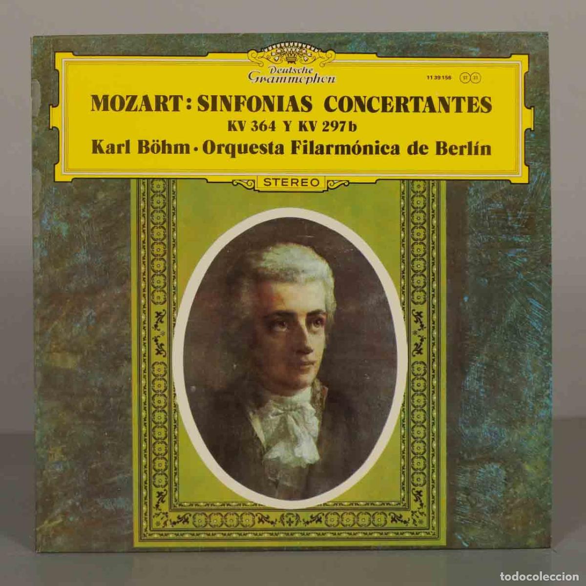 Discos de vinilo: LP. Mozart: Sinfonias Concertantes KV 364 Y KV 297b - Karl B&ouml;hm, Orquesta Filarm&oacute;nica de Berl&iacute;n