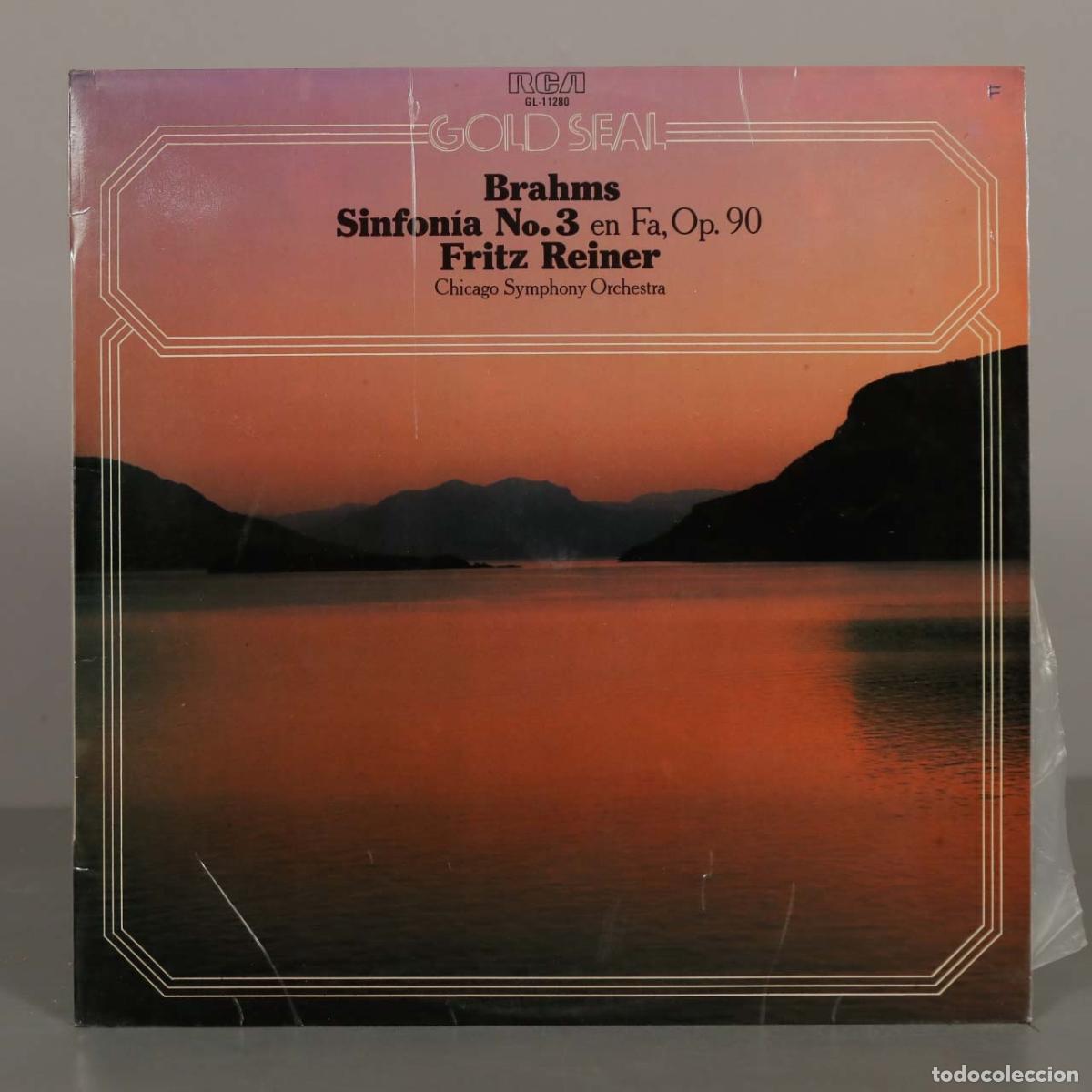 Discos de vinilo: LP. Symphony No. 3 in F, Op. 90 - Johannes Brahms, Fritz Reiner, Chicago Symphony Orchestra