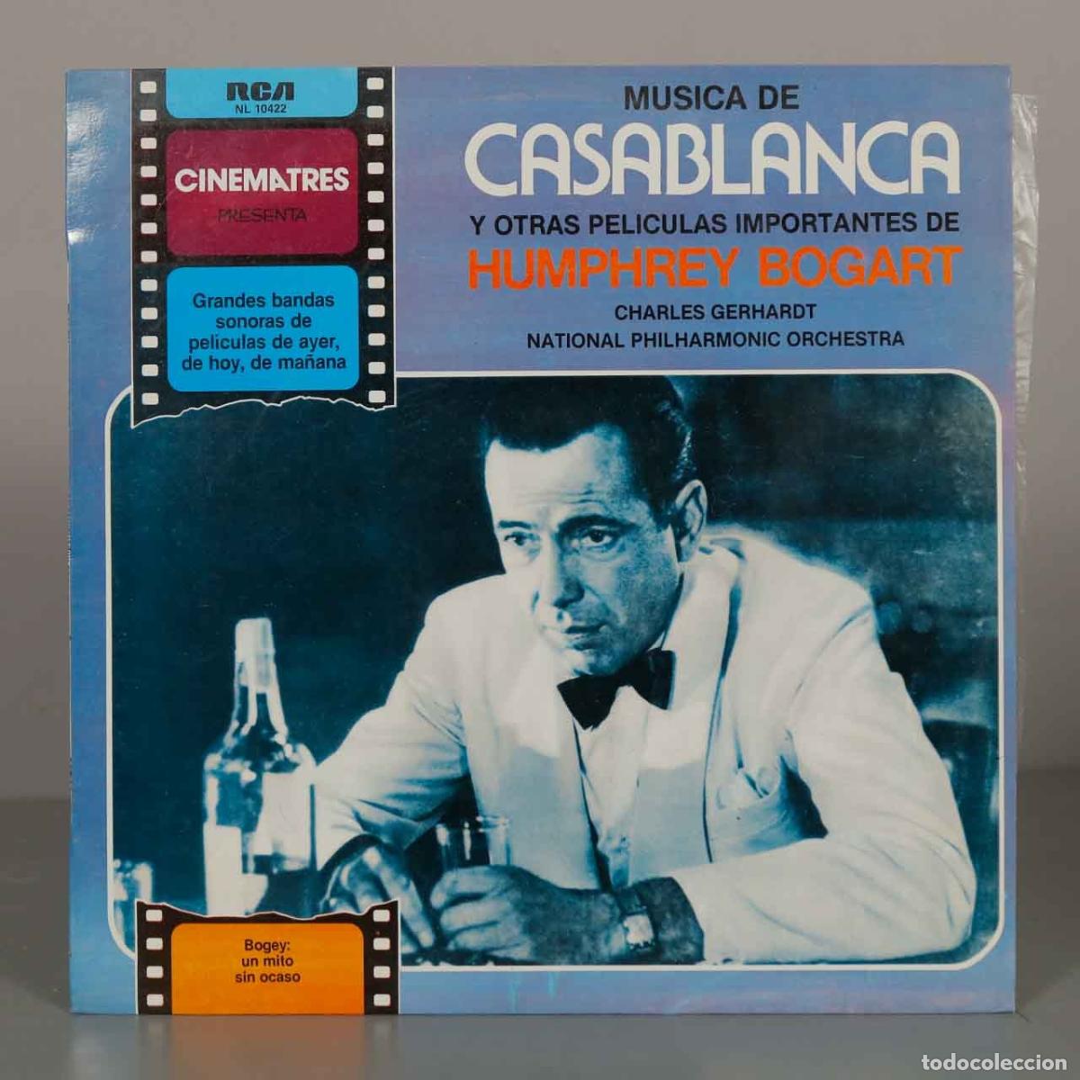 Discos de vinilo: LP. Musica de Casablanca Y Otras Peliculas Importantes De Humphrey Bogart - Charles Gerhardt, Natio