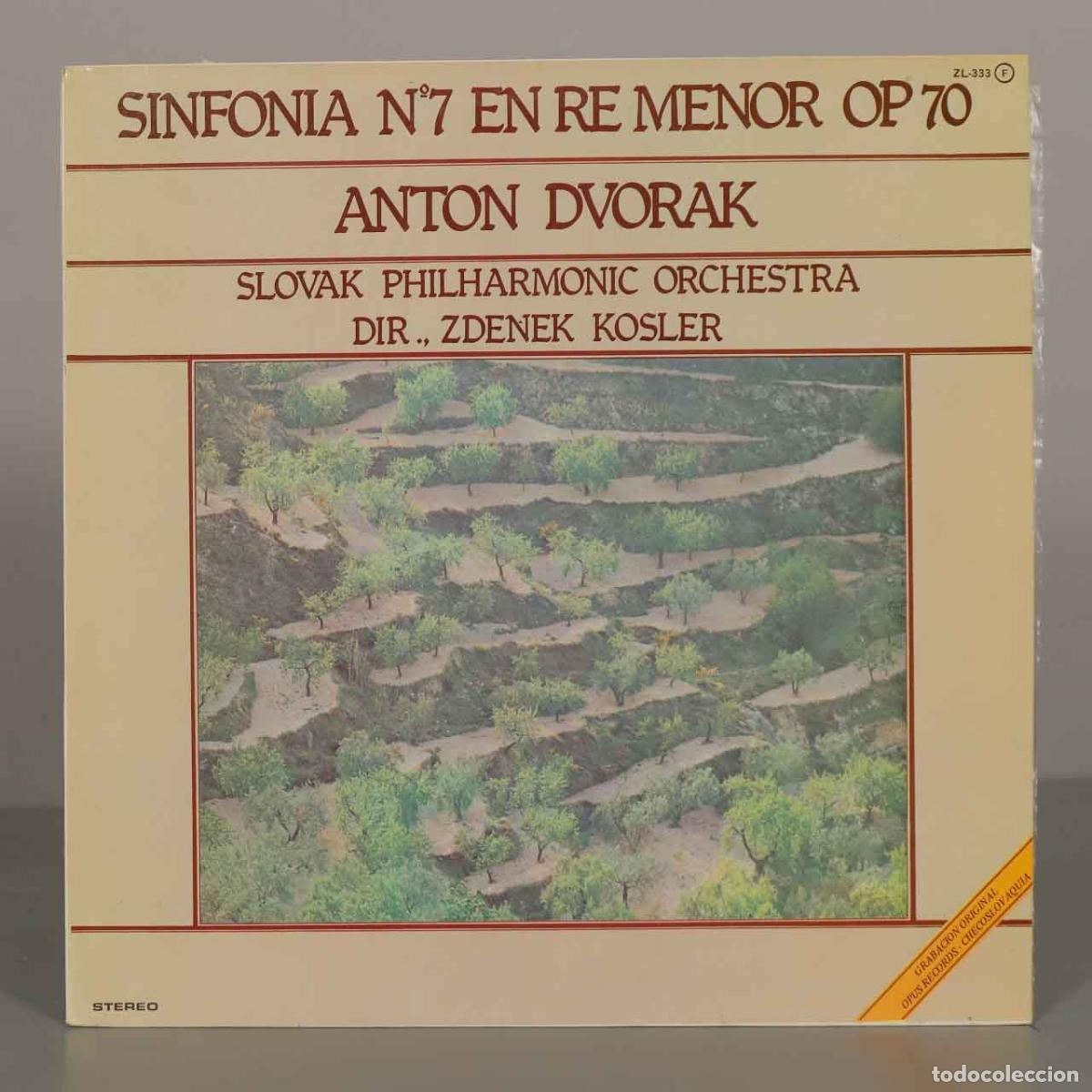 Discos de vinilo: LP. Sinfon&iacute;a n.&ordm; 7 en re menor, Op. 70 - Anton&iacute;n Dvoř&aacute;k - Orquesta Filarm&oacute;nica Eslovaca, Ko&scaron;ler