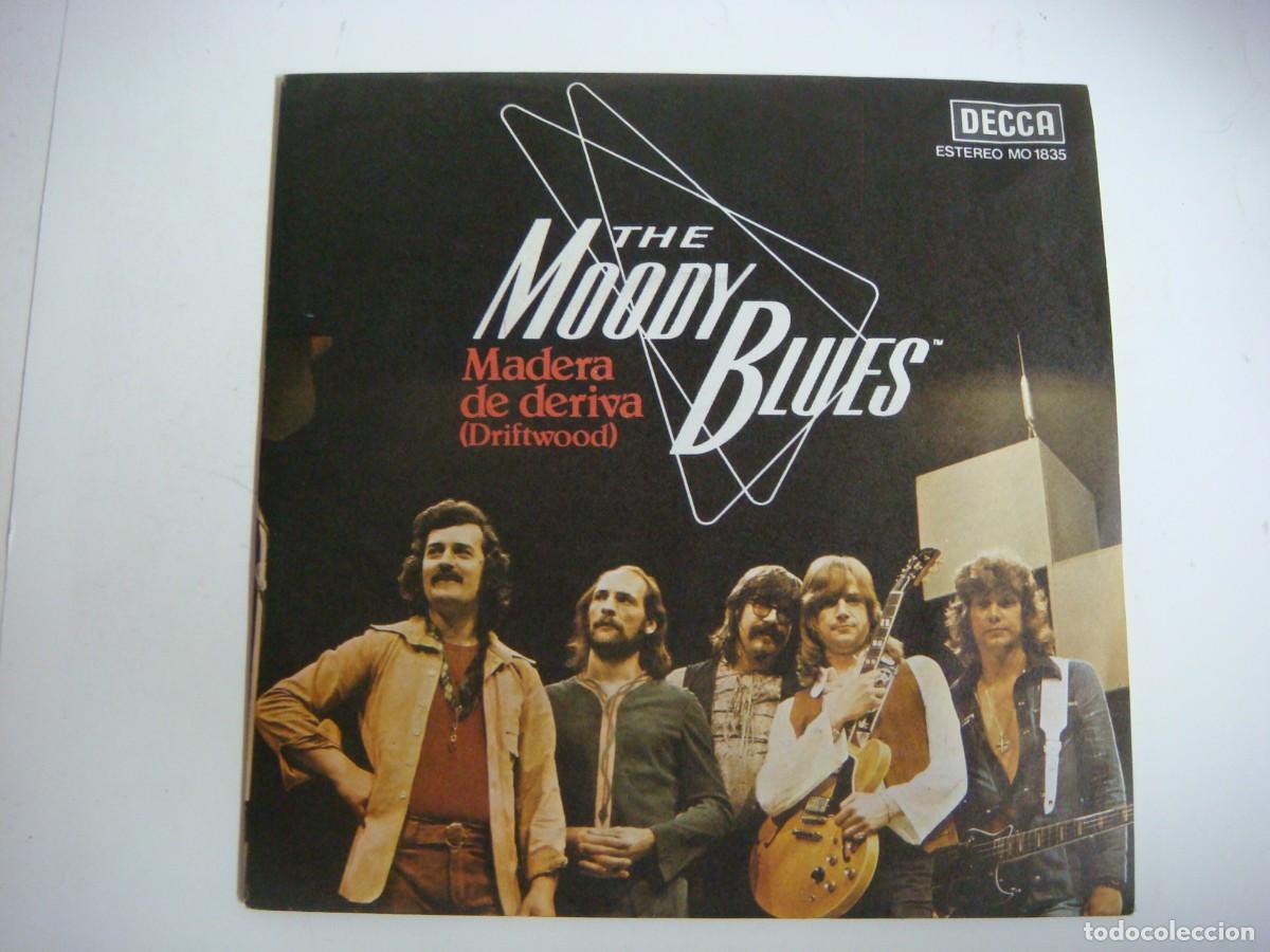 Discos de vinilo: DISCO VINILO SINGLES DE THE MOODODY BLUES-MADERA DE DERIVA(&)