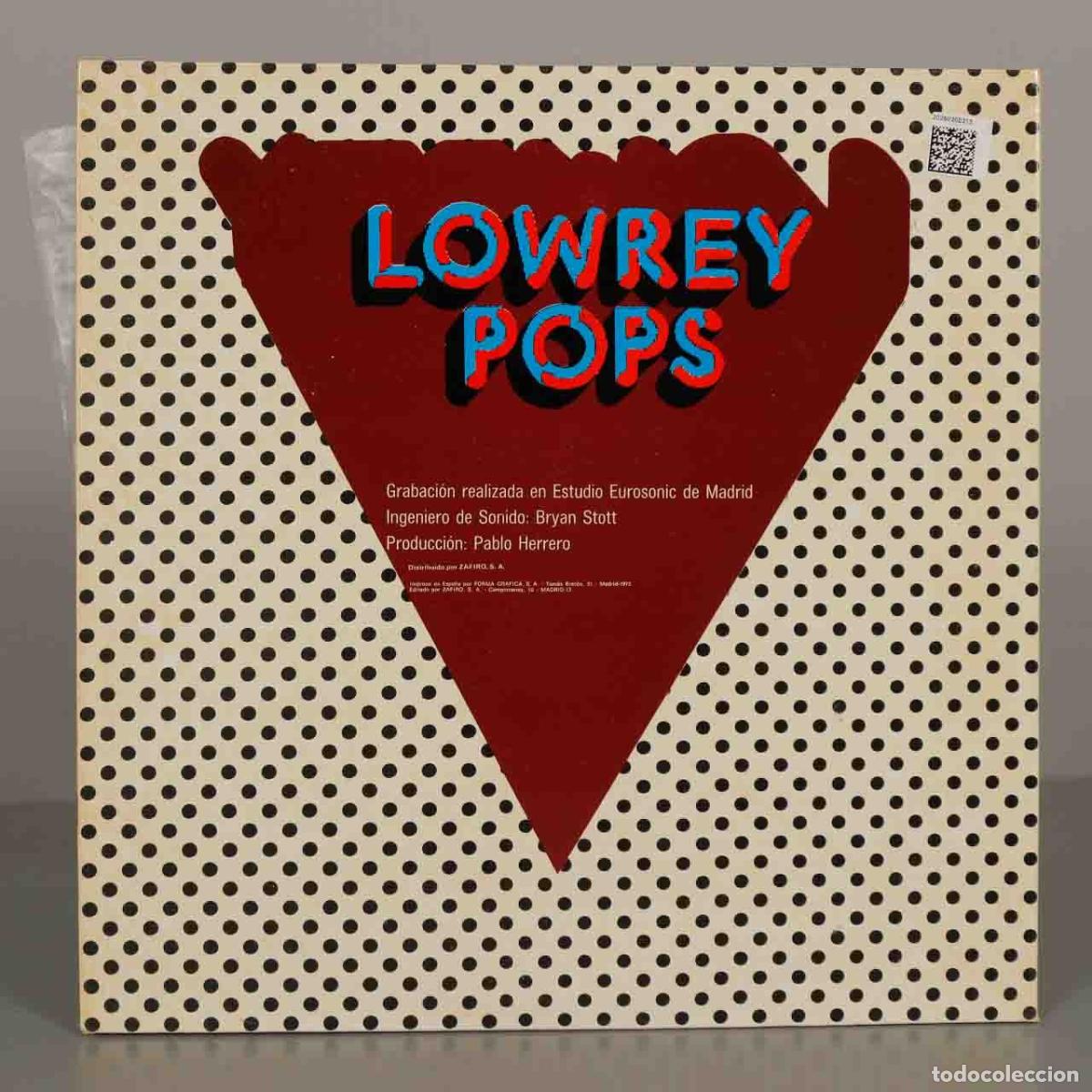 Discos de vinilo: LP. Lowrey Pops - Jos&eacute; Manuel del Moral - Foto 2