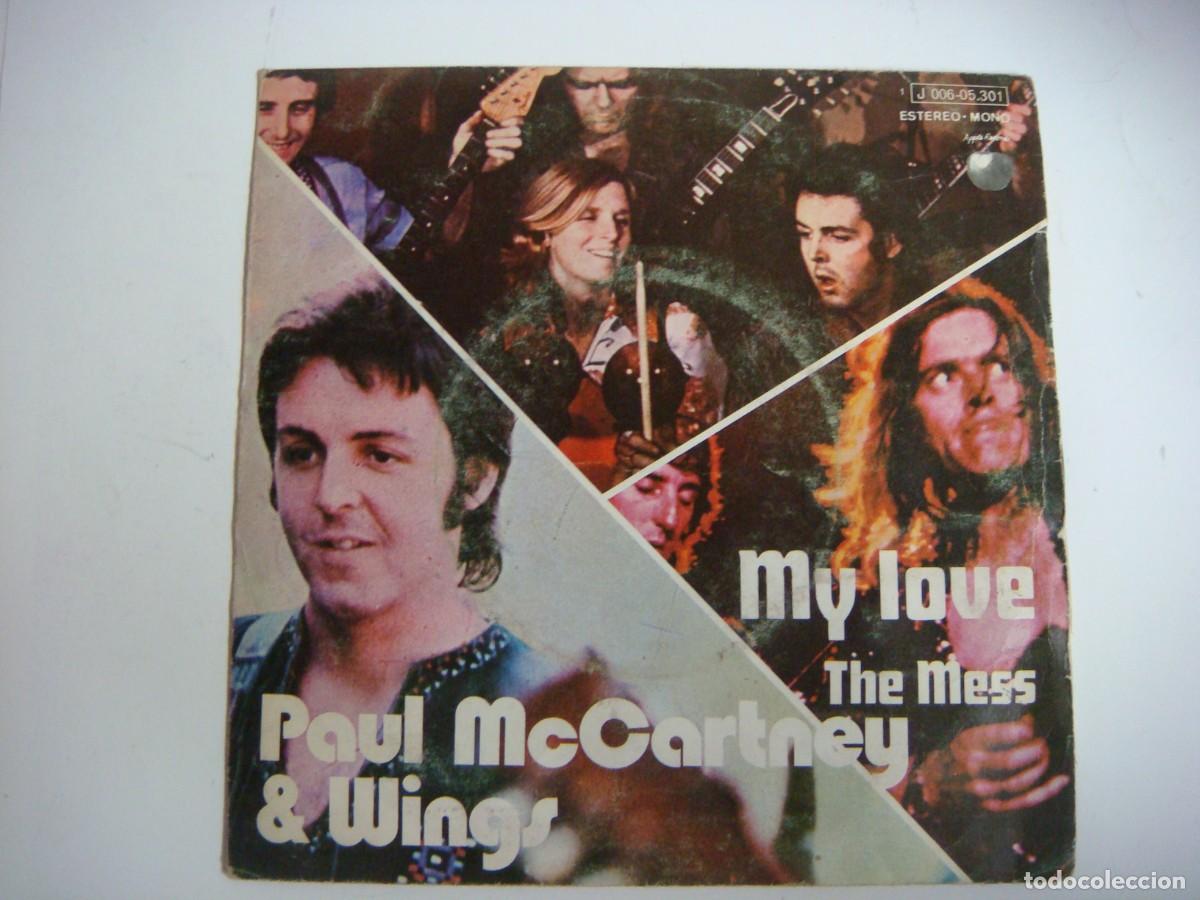 Discos de vinilo: DISCO VINILO SINGLES DE PAUL McCARTNEY&WINGS-MY LOVE THE MESS-(&)