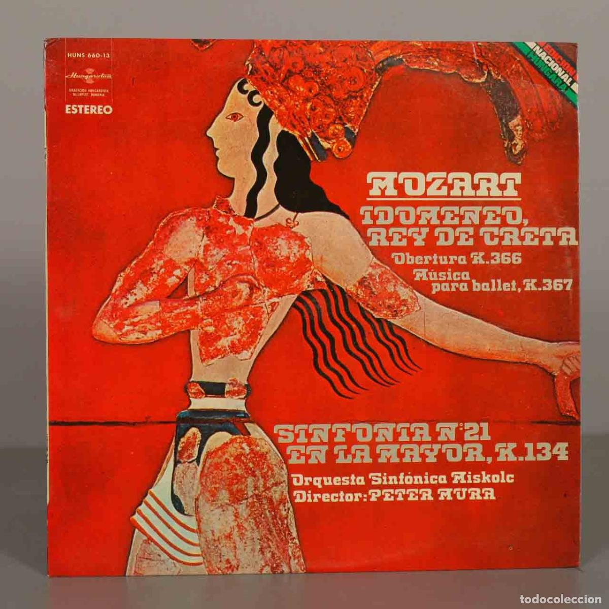 Discos de vinilo: LP. Mozart - Idomeneo, Rey De Creta - Sinfon&iacute;a n.&ordm; 21 en la mayor, K.134 - AURA