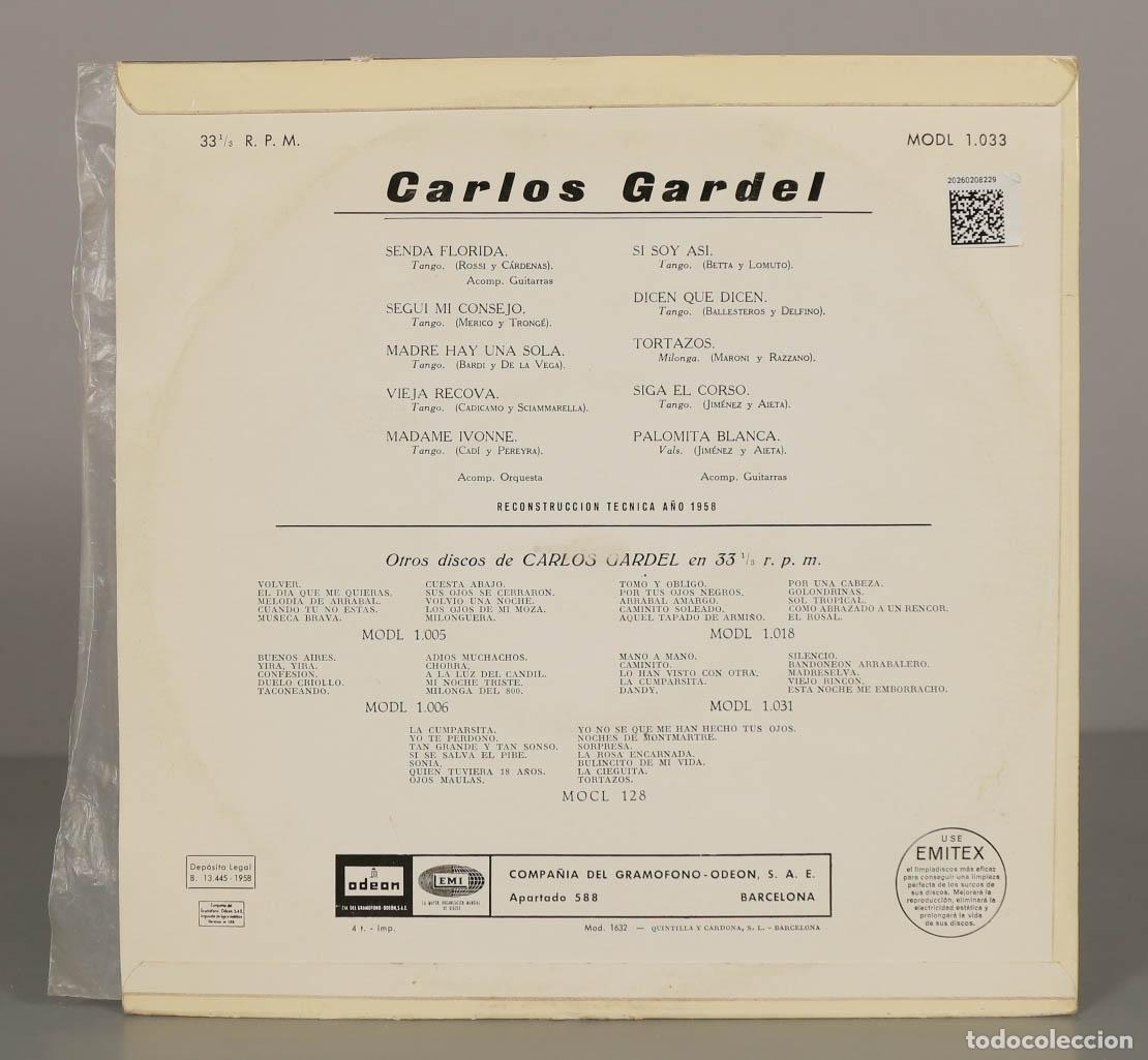 Discos de vinilo: LP. Carlos Gardel - Odeon - Foto 2