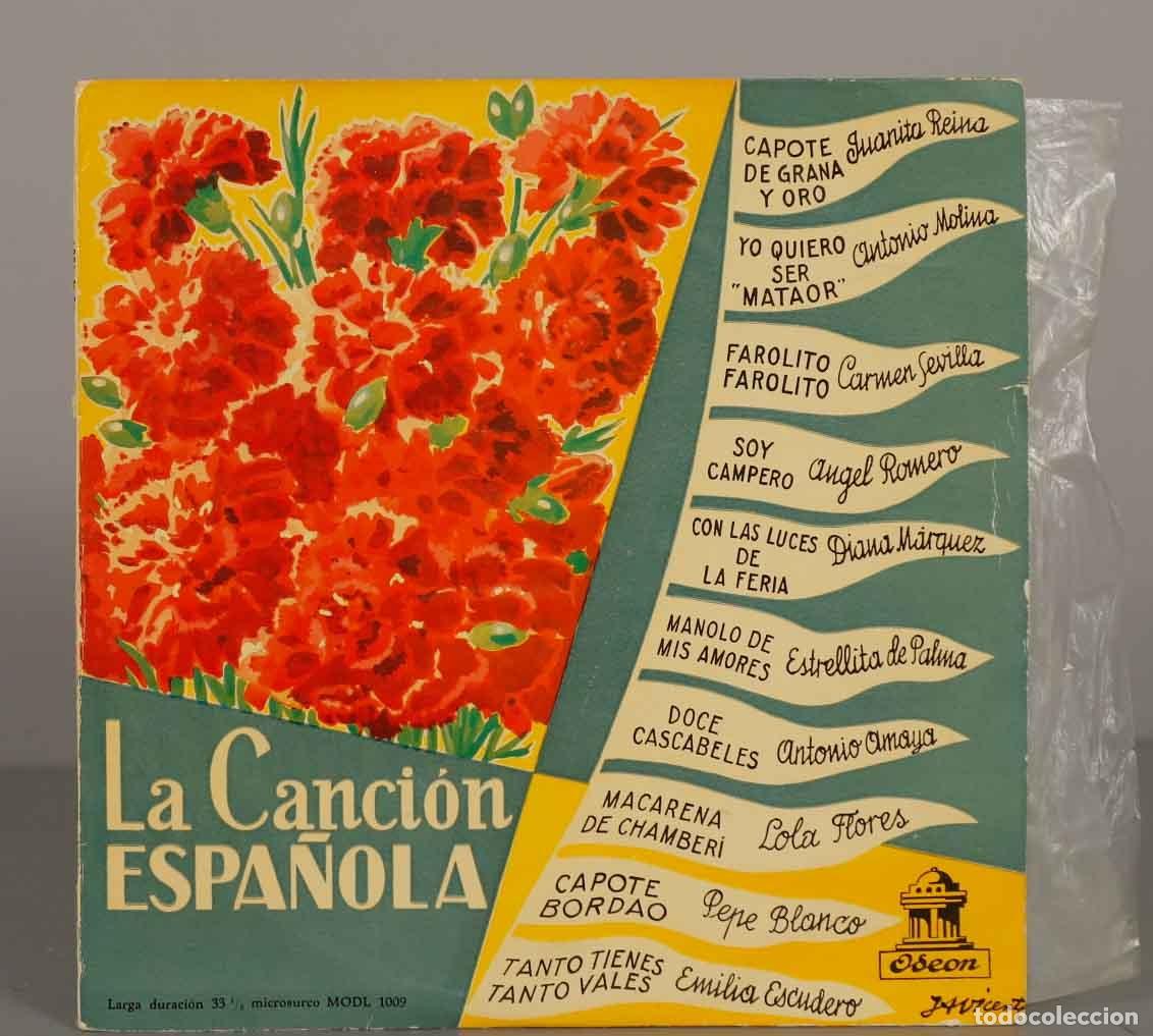 Discos de vinilo: LP. La Canci&oacute;n Espa&ntilde;ola - Juanita Reina, Antonio Molina, Carmen Sevilla, &Aacute;ngel Romero, Diana M&aacute;rque