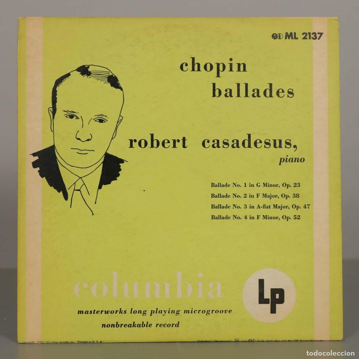 Discos de vinilo: LP. Chopin: Ballades - Robert Casadesus