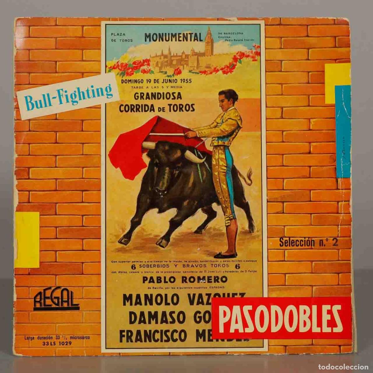 Discos de vinilo: LP. Pasodobles Selecci&oacute;n n.&ordm; 2 - Manolo V&aacute;zquez, D&aacute;maso G&oacute;mez, Francisco Mendes