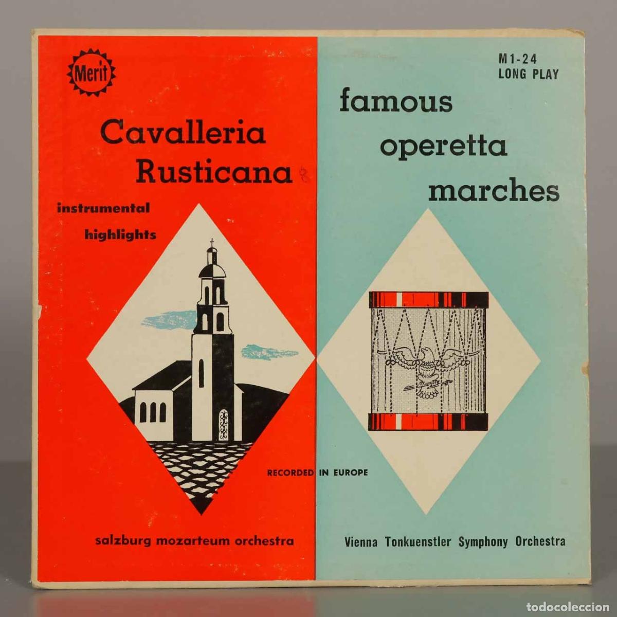Discos de vinilo: LP. Cavalleria Rusticana Instrumental Highlights - Famous Operetta Marches - Salzburg Mozarteum Orc