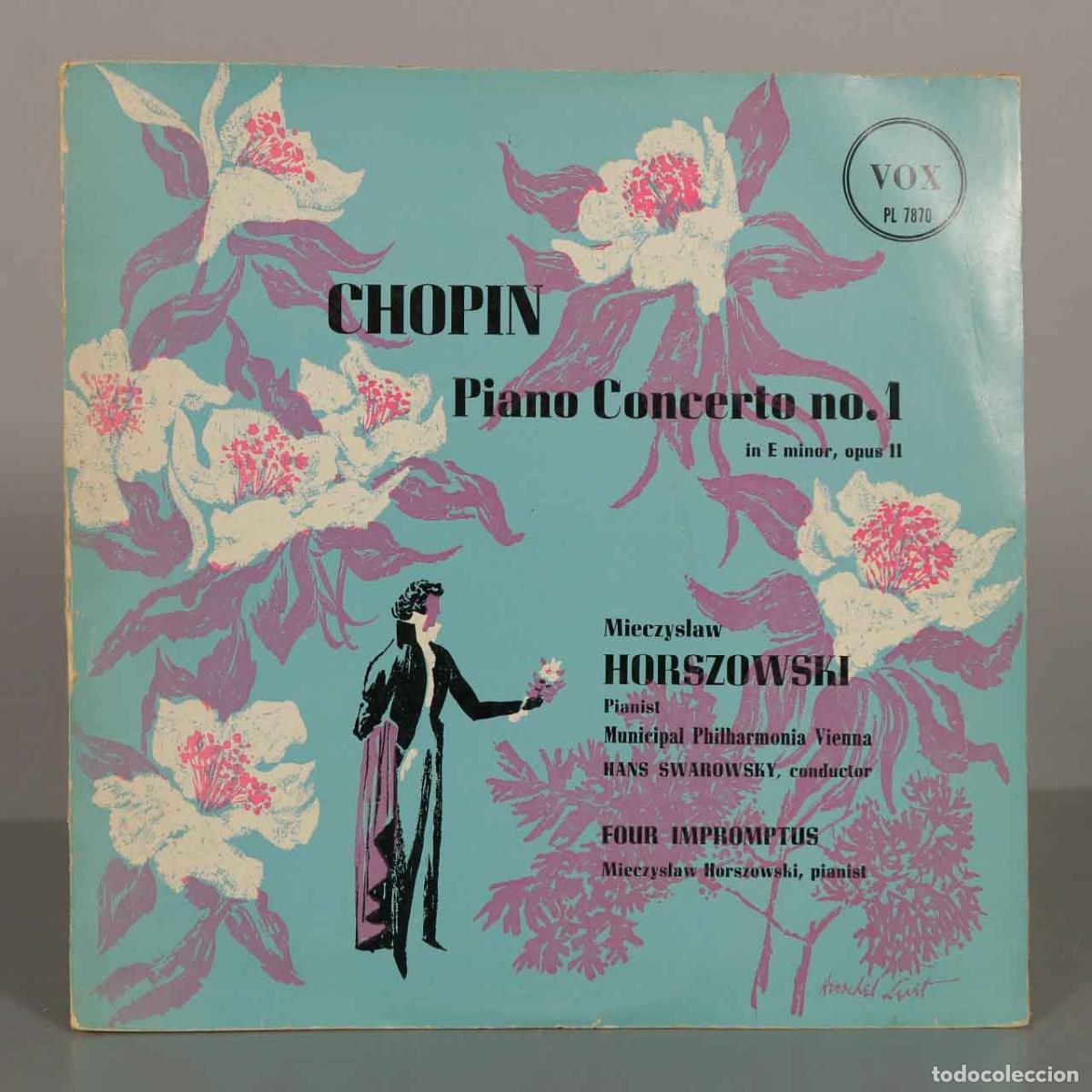 Discos de vinilo: LP. Piano Concerto no. 1 in E minor, opus 11 - Four Impromptus - Chopin - Mieczysław Horszowski, Ha