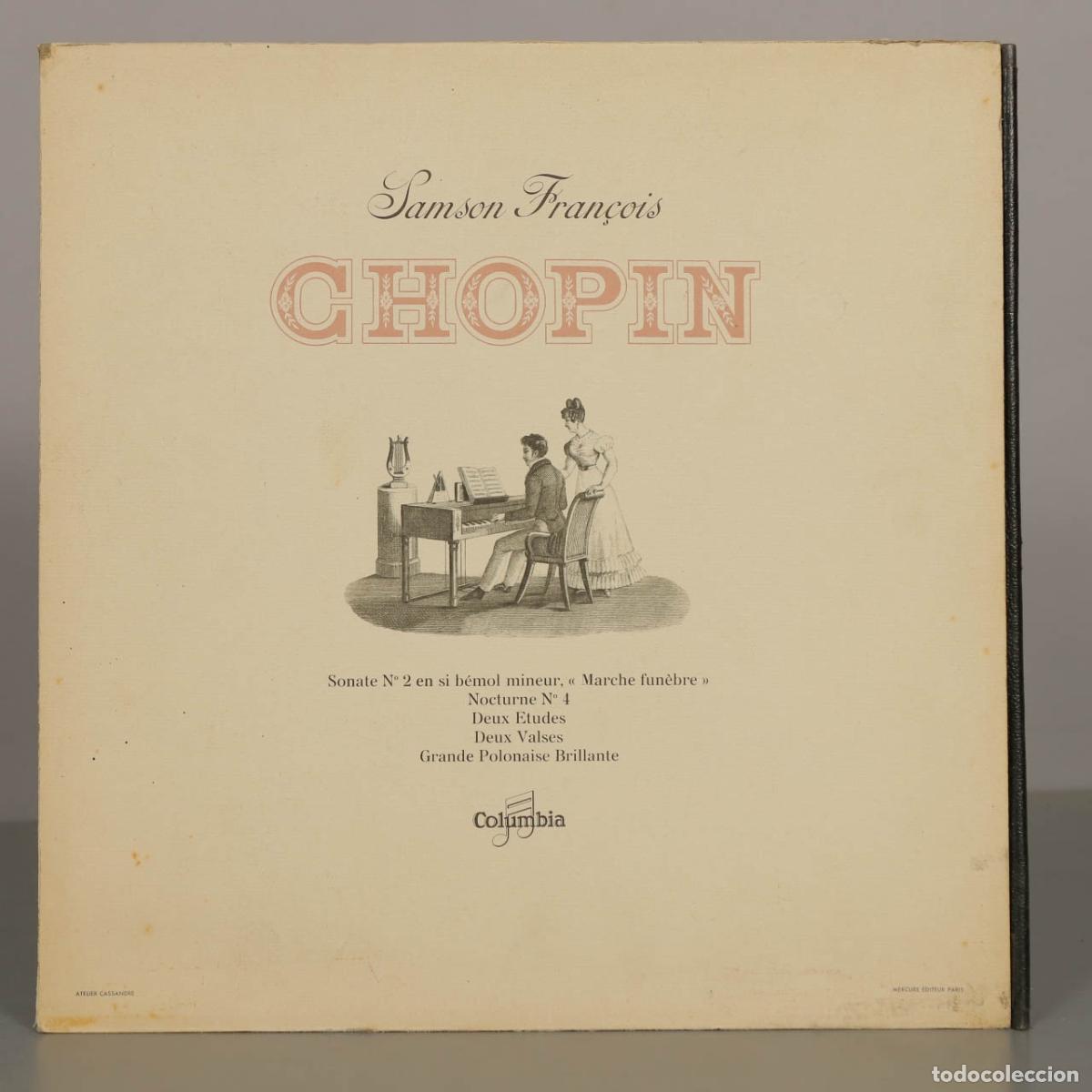 Discos de vinilo: LP. Chopin: Sonate N&ordm; 2 en si b&eacute;mol mineur, Nocturne N&ordm; 4, Deux &Eacute;tudes, Deux Valses, Grande Polonai