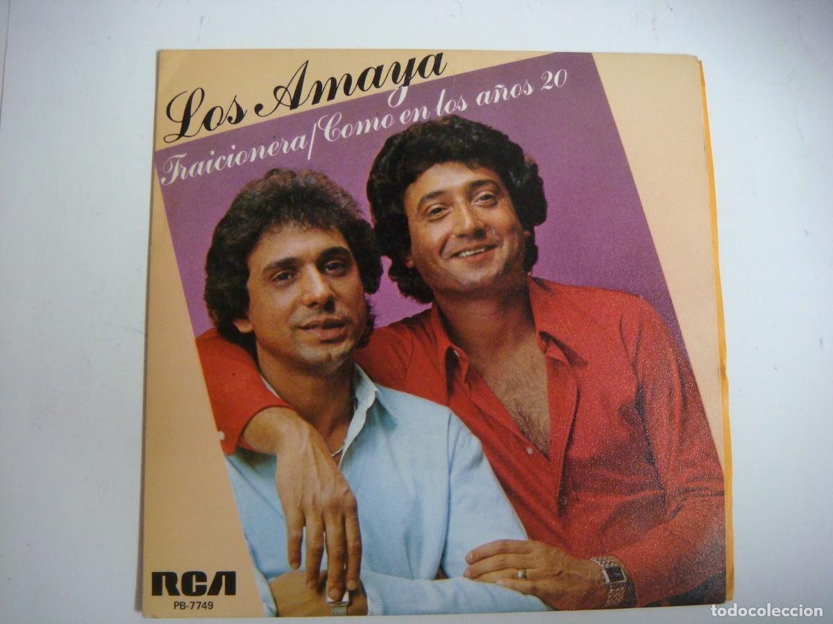 Discos de vinilo: DISCO VINILO SINGLES DE LOS AMAYA-TRAICIONERA-COMO EN LOS A&Ntilde;OS 20-(&)
