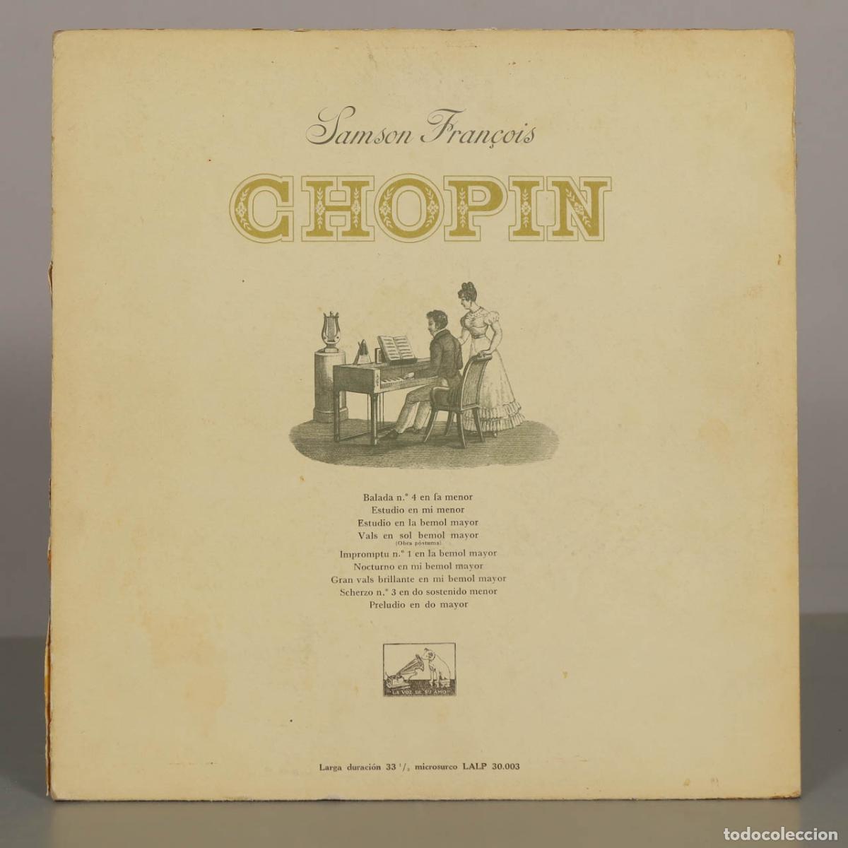 Discos de vinilo: LP. Chopin - Samson Fran&ccedil;ois