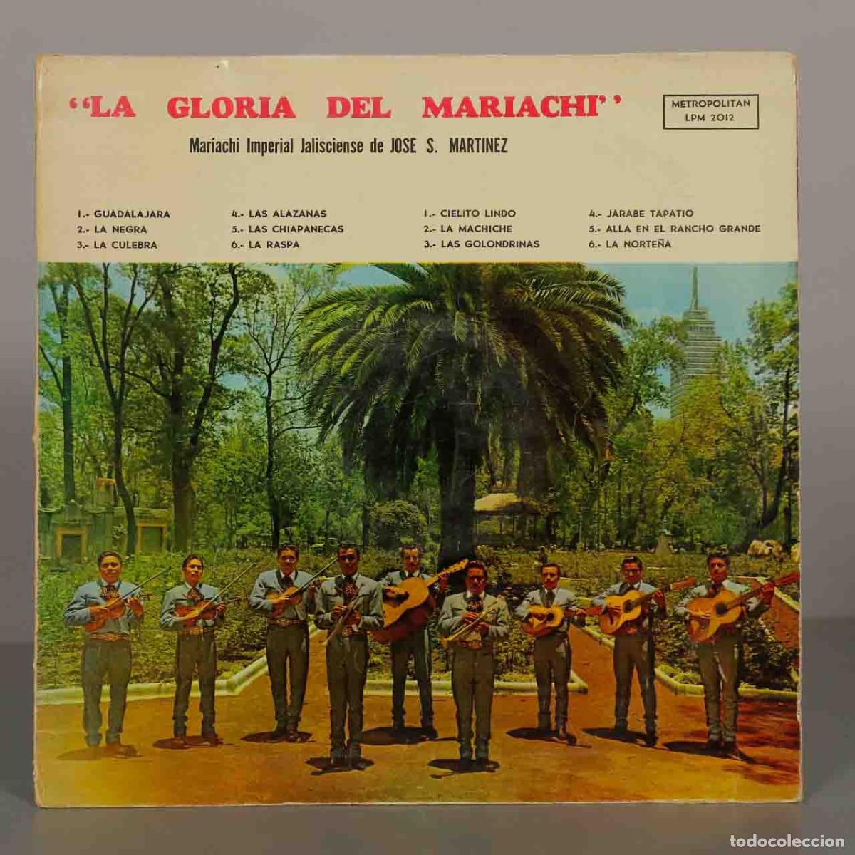 Discos de vinilo: LP. La Gloria del Mariachi - Mariachi Imperial Jalisciense de Jose S. Martinez - Metropolitan