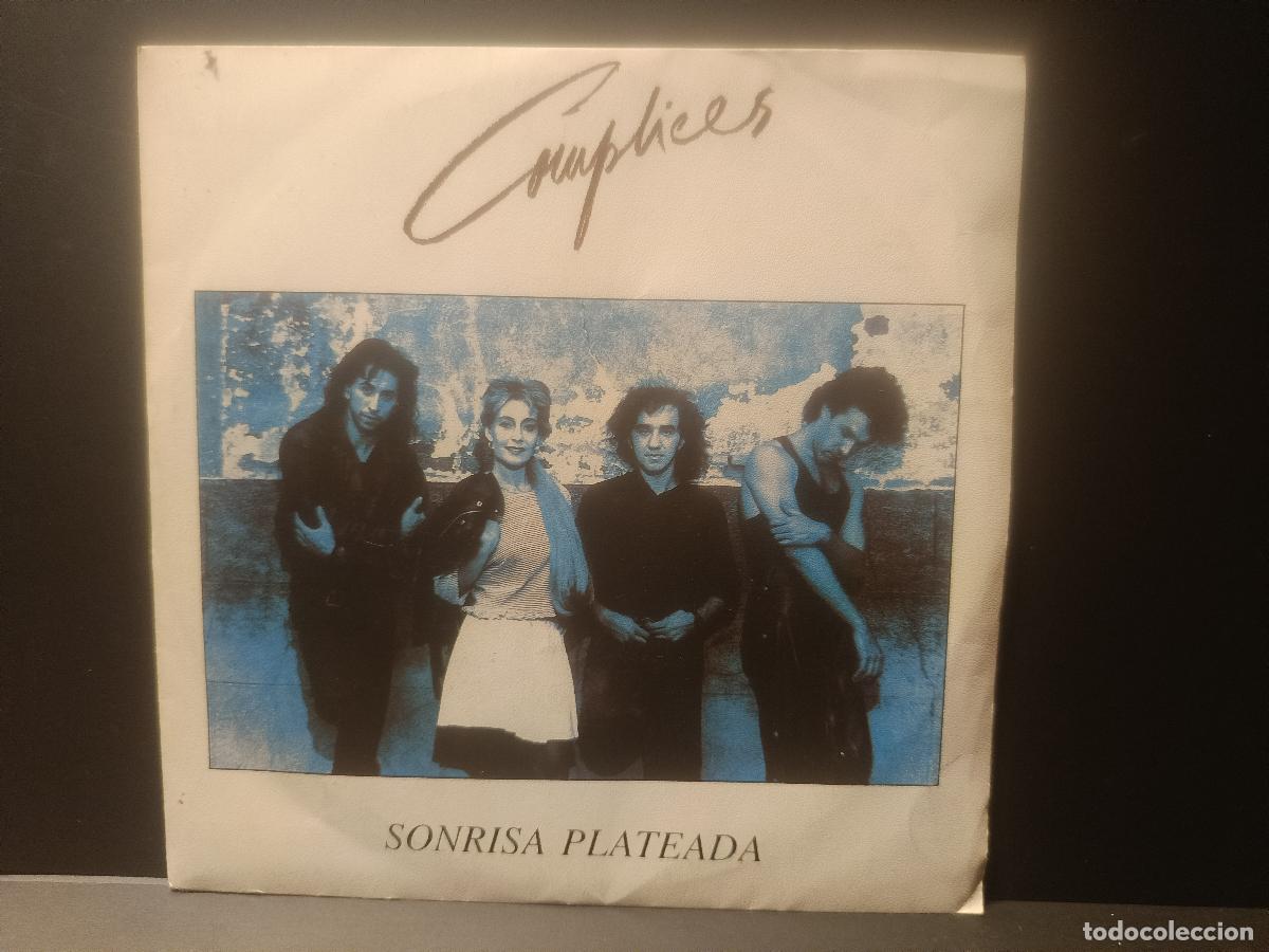 Discos de vinilo: COMPLICES Sonrisa plateada SINGLE 1988 TEMA DE JOSE MARIA CANO MECANO 2 TEMAS pepeto