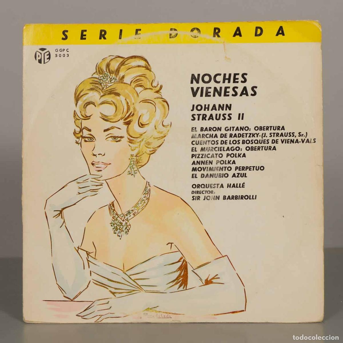 Discos de vinilo: LP. Noches Vienesas - Johann Strauss II, Orquesta Hall&eacute;, Sir John Barbirolli - Pye Records