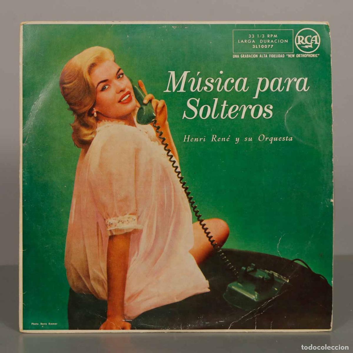 Discos de vinilo: LP. M&uacute;sica para Solteros - Henri Ren&eacute; y su Orquesta, Jayne Mansfield