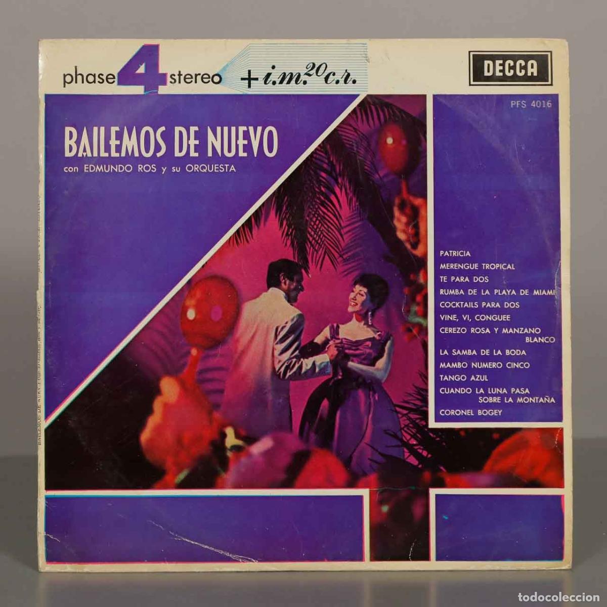 Discos de vinilo: LP. Bailemos de Nuevo - Edmundo Ros y su Orquesta - Decca