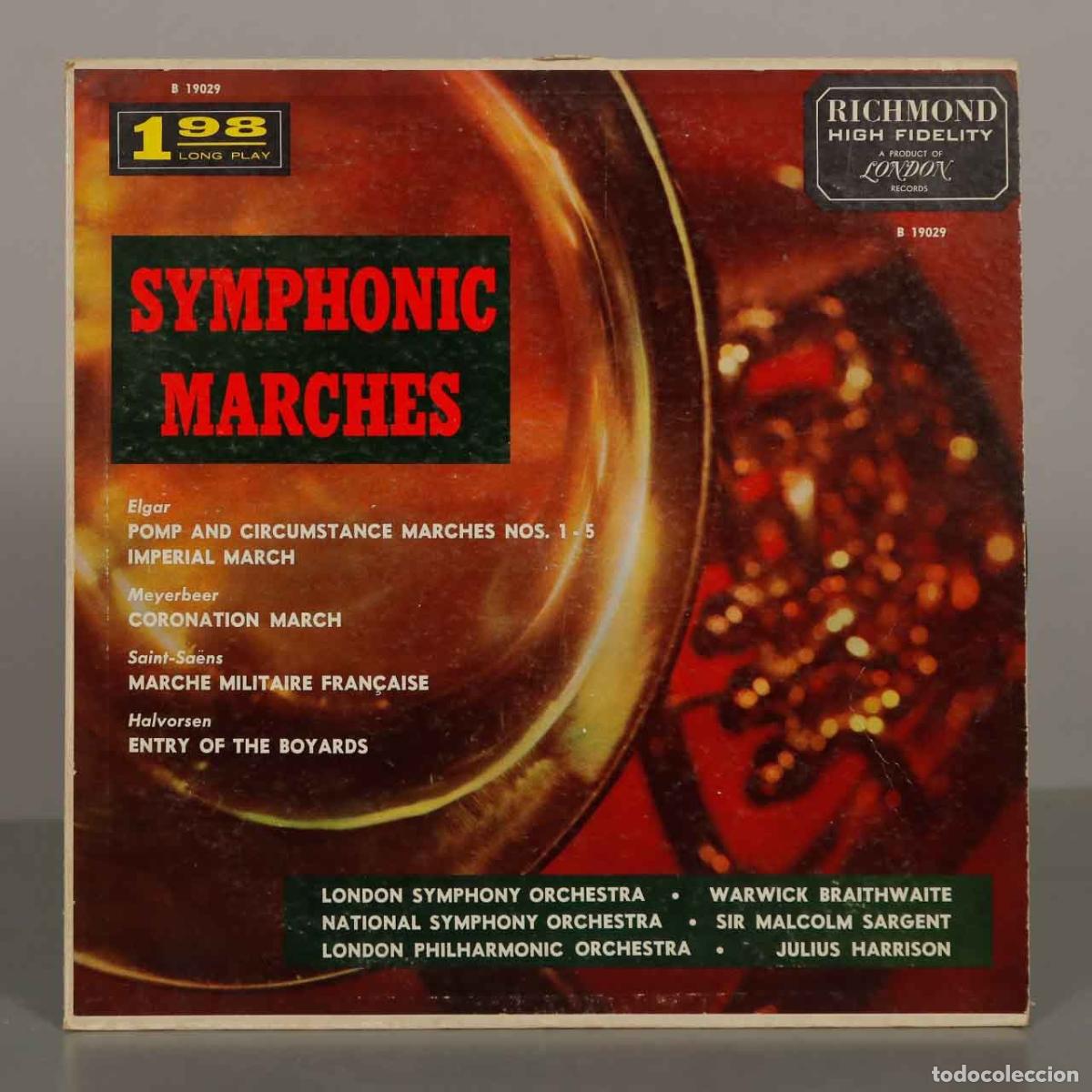 Discos de vinilo: LP. Symphonic Marches - London Symphony Orchestra, National Symphony Orchestra, London Philharmonic