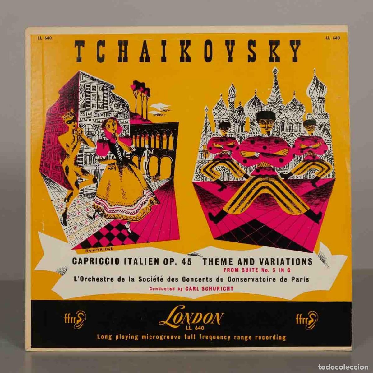 Discos de vinilo: LP. Tchaikovsky: Capriccio Italien Op. 45 / Theme and Variations from Suite No. 3 in G - Carl Schur