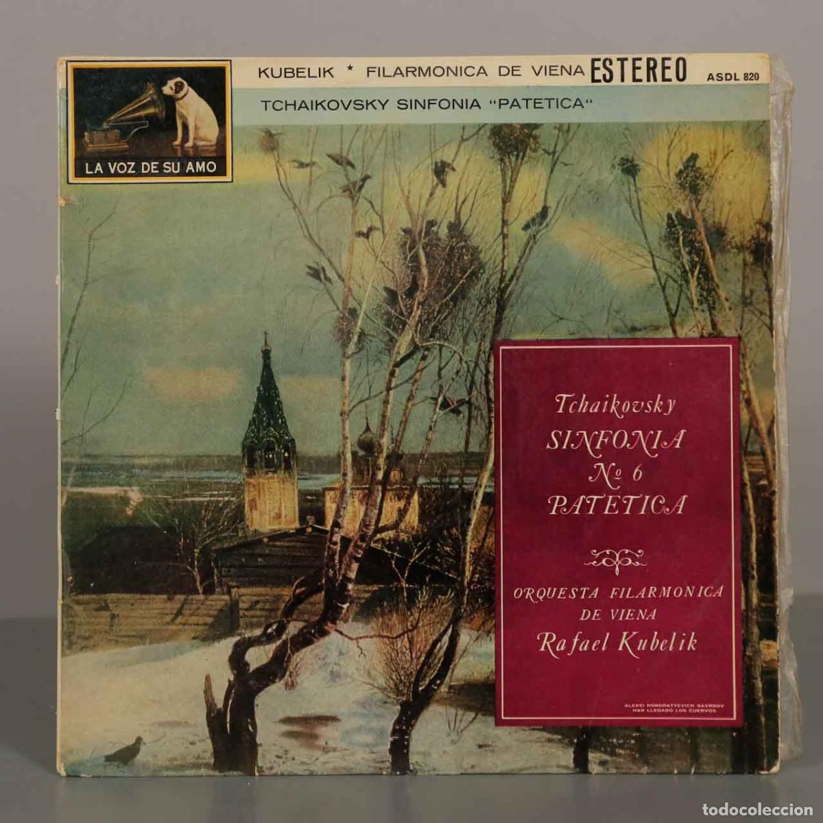 Discos de vinilo: LP. Tchaikovsky Sinfon&iacute;a n.&ordm; 6 Pat&eacute;tica - Orquesta Filarm&oacute;nica de Viena, Rafael Kubel&iacute;k