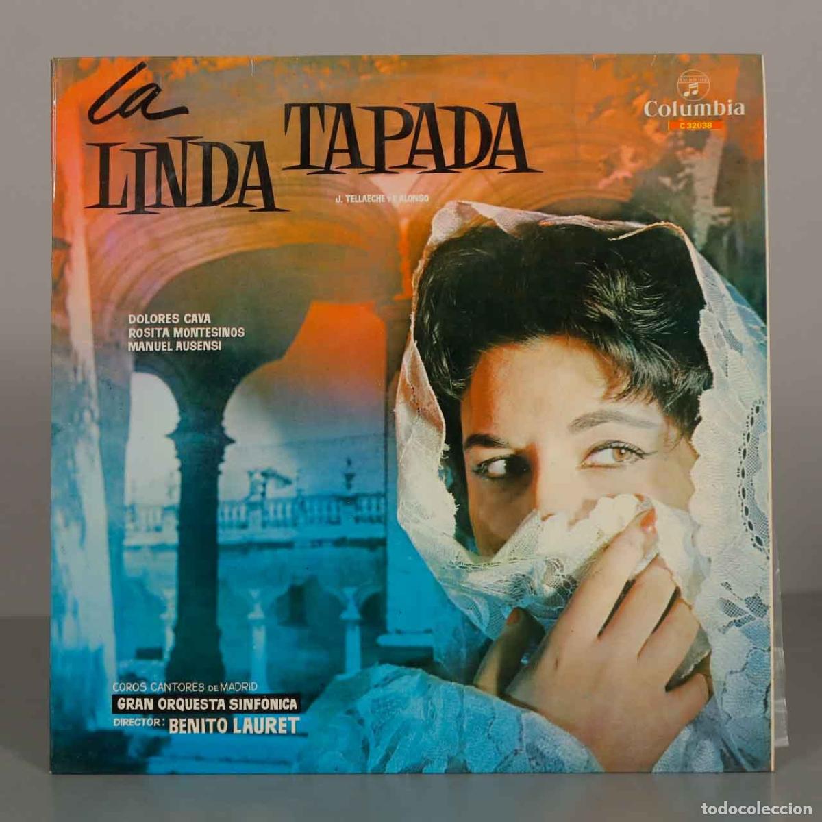 Discos de vinilo: LP. La Linda Tapada - Francisco Alonso, J. Tellaeche - Manuel Ausensi, Dolores Cava, Rosita Montesi
