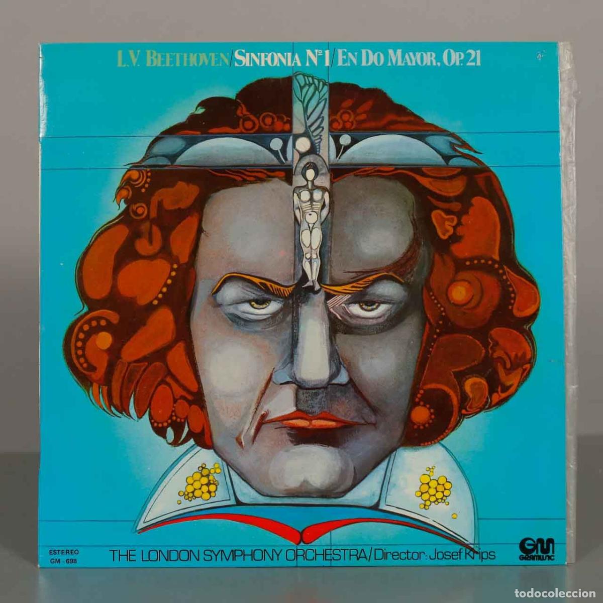 Discos de vinilo: LP. L.V. Beethoven Sinfon&iacute;a N&ordm;1 En Do Mayor, Op. 21 - The London Symphony Orchestra, Josef Krips