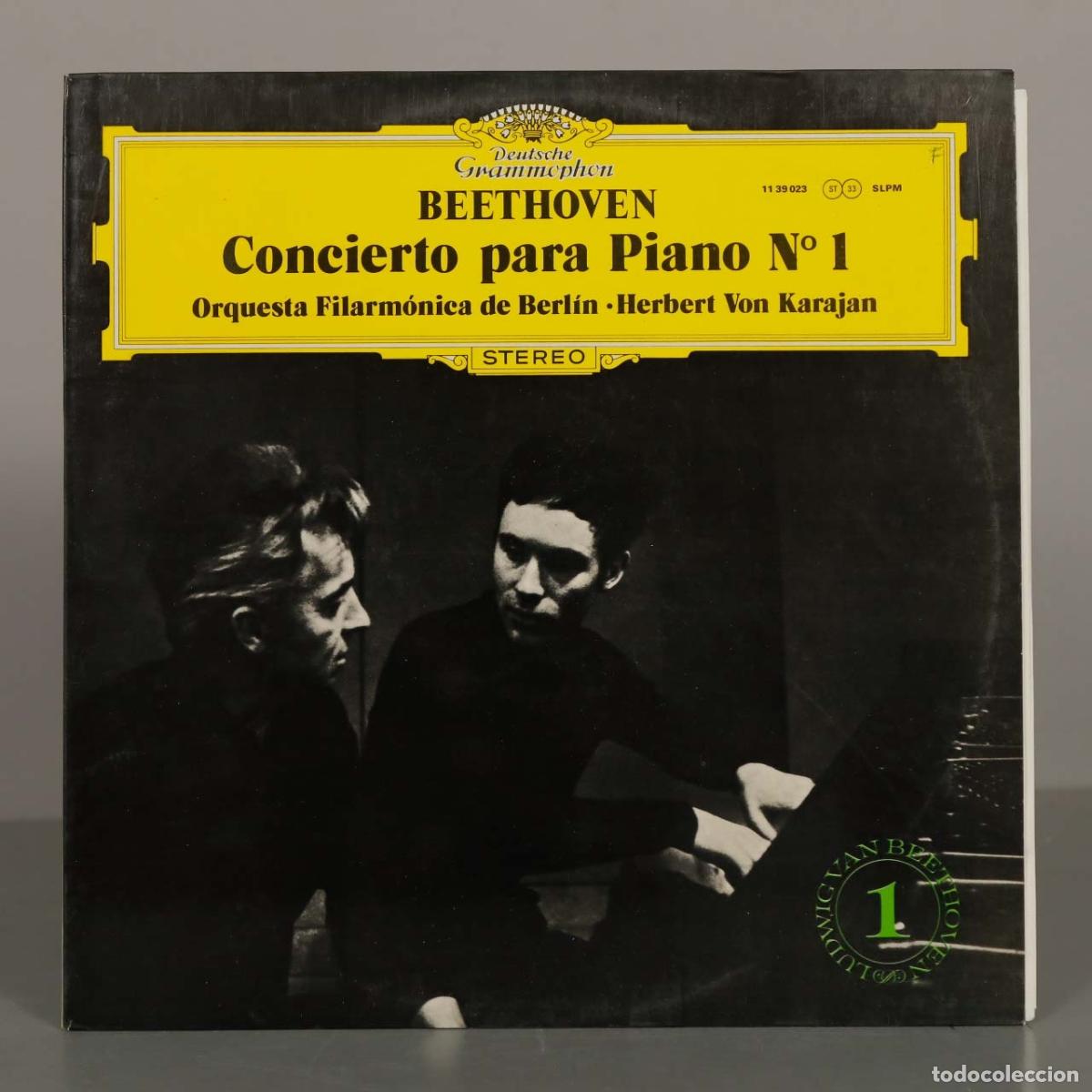 Discos de vinilo: LP. Beethoven: Concierto para Piano N&ordm; 1 - Christoph Eschenbach, Herbert von Karajan, Orquesta Fila