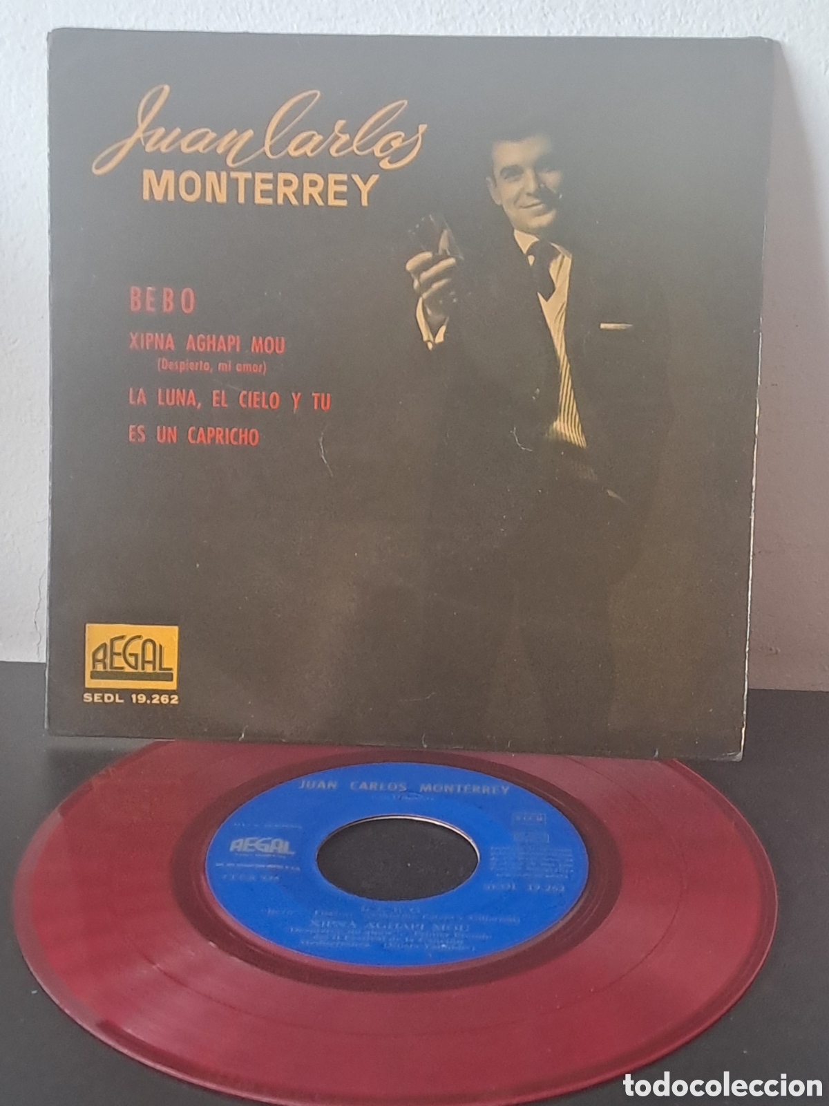 Discos de vinilo: Juan Carlos Monterrey &lrm;&ndash; Bebo Sello: Regal Referencia: SEDL 19.262 Formato: Vinilo, 7&rdquo;, LGS.6