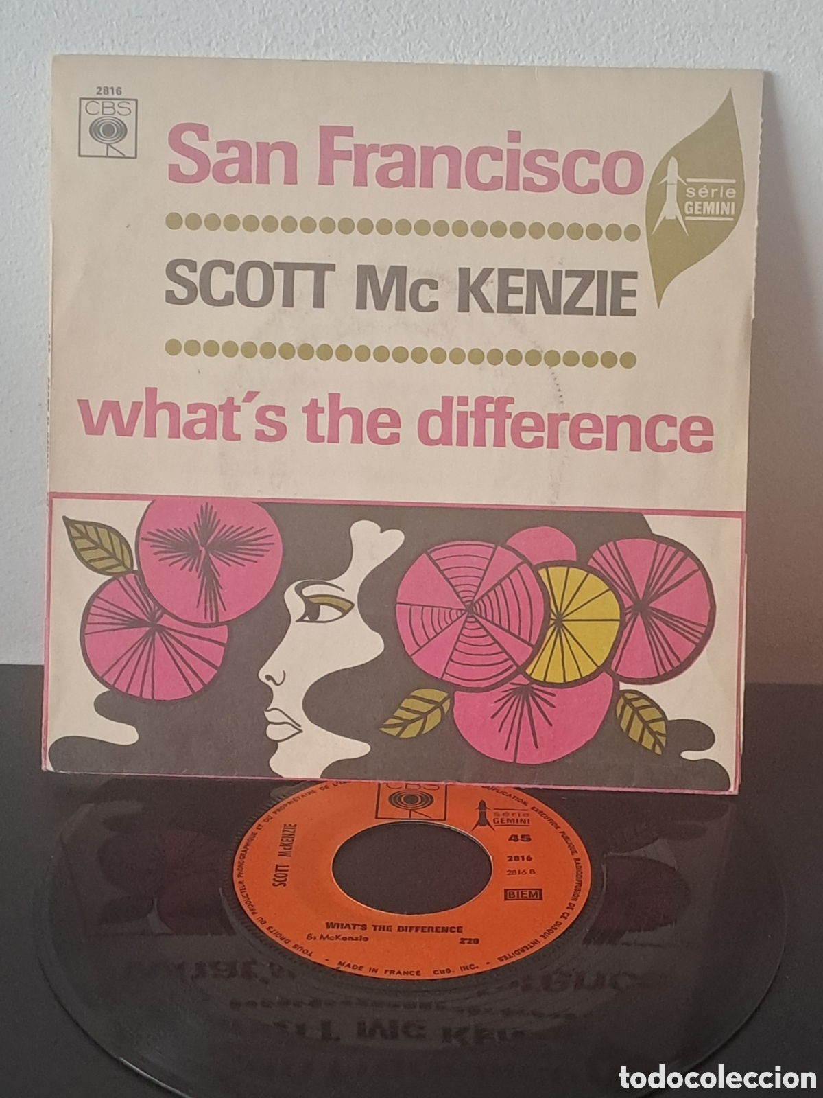 Discos de vinilo: Scott McKenzie &lrm;&ndash; San Francisco (Be Sure To Wear Flowers In Your Hair) Sello: CBS &lrm;&ndash; 2816 LGS.6