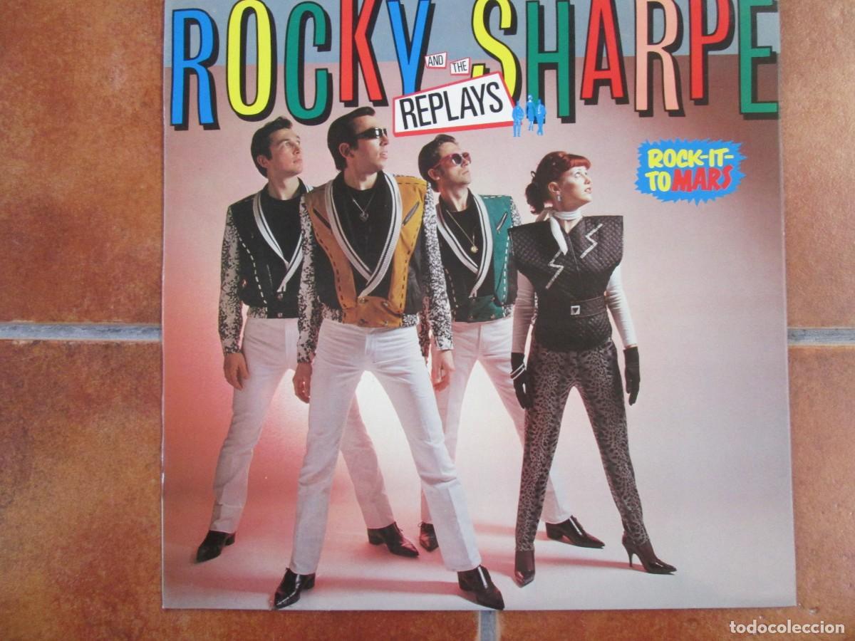 Discos de vinilo: ROCKY SHARPE & THE REPLAYS - Rock it to Mars. LP ed espa&ntilde;ola 12&rdquo; 1980 Insert Magn&iacute;fico estado VG+/NM