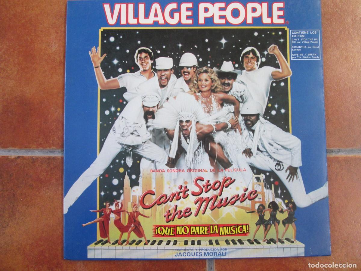Discos de vinilo: VILLAGE PEOPLE - Can&acute;t Stop the Music. LP, ed espa&ntilde;ola 12&rdquo; 1980. Insert. Muy buen estado (VG+)