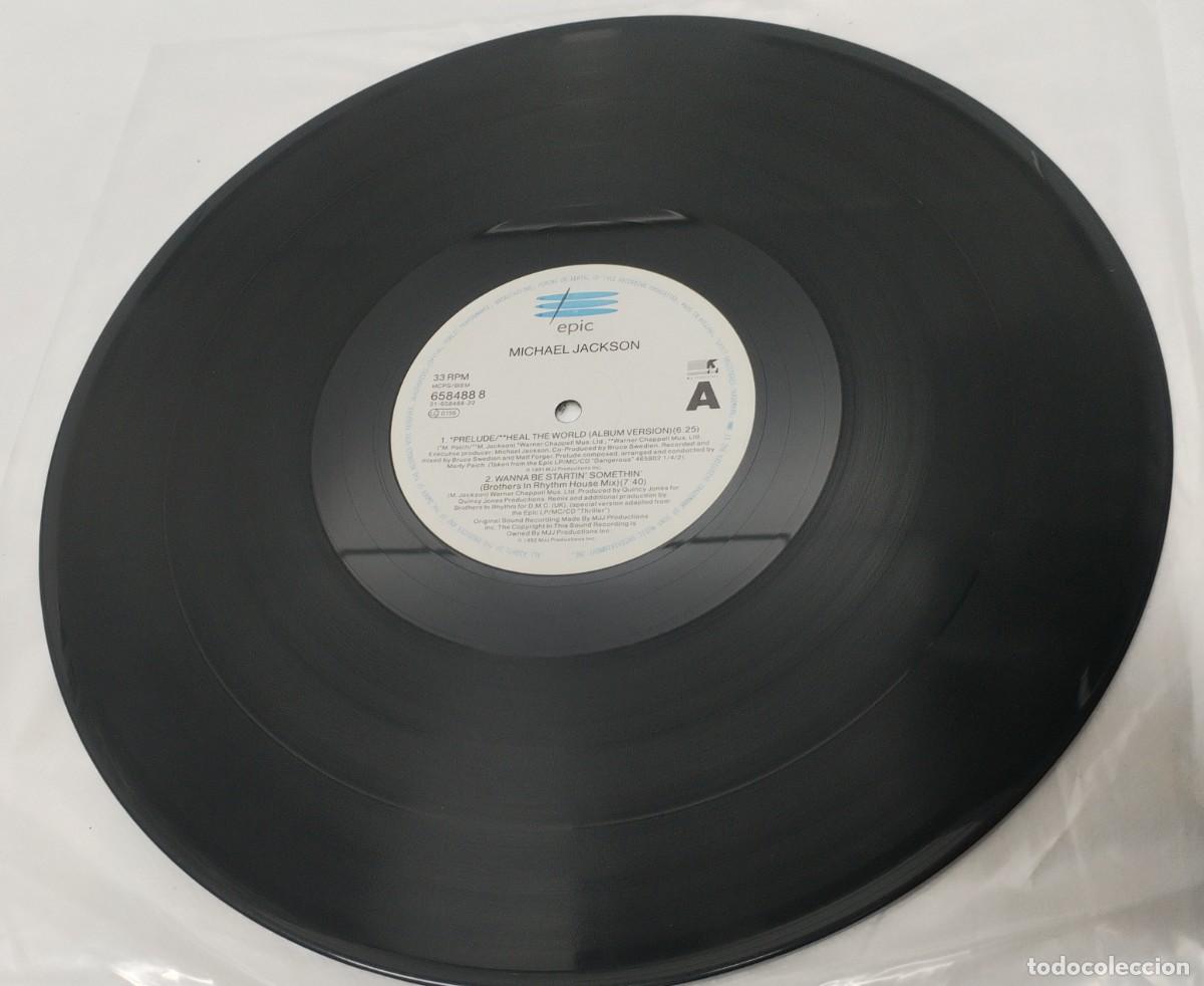 Discos de vinilo: MICHAEL JACKSON - HEAL THE WORLD - PRELUDE ..ALBUM VERSION ..6:25 M ..MAXISINGLE DE EPIC - HOLLAND