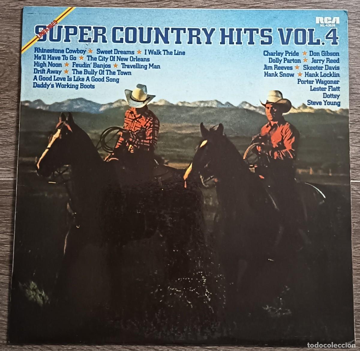 Discos de vinilo: Lp super country hits