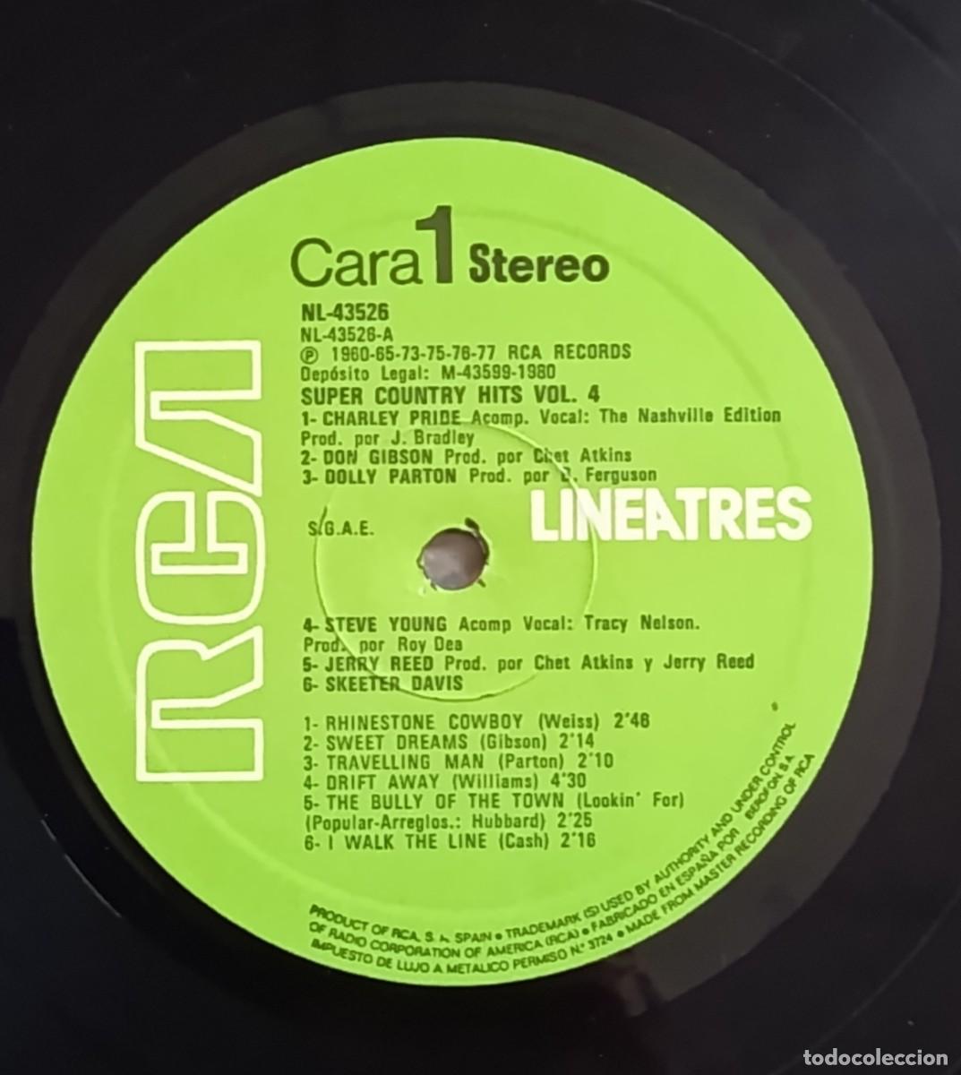Discos de vinilo: Lp super country hits - Foto 4