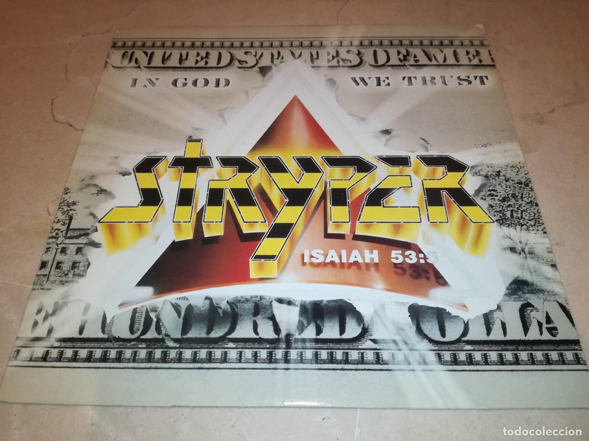 Discos de vinilo: STRYPER-IN GOD WE TRUST-CONTIENE ENCARTE BILLETE-ORIGINAL US 1984-EN MUY BUEN ESTADO