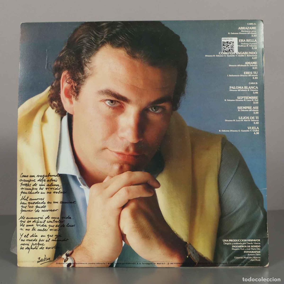 Discos de vinilo: LP. Como Un Vagabundo - Bert&iacute;n Osborne - Hispavox - Foto 2