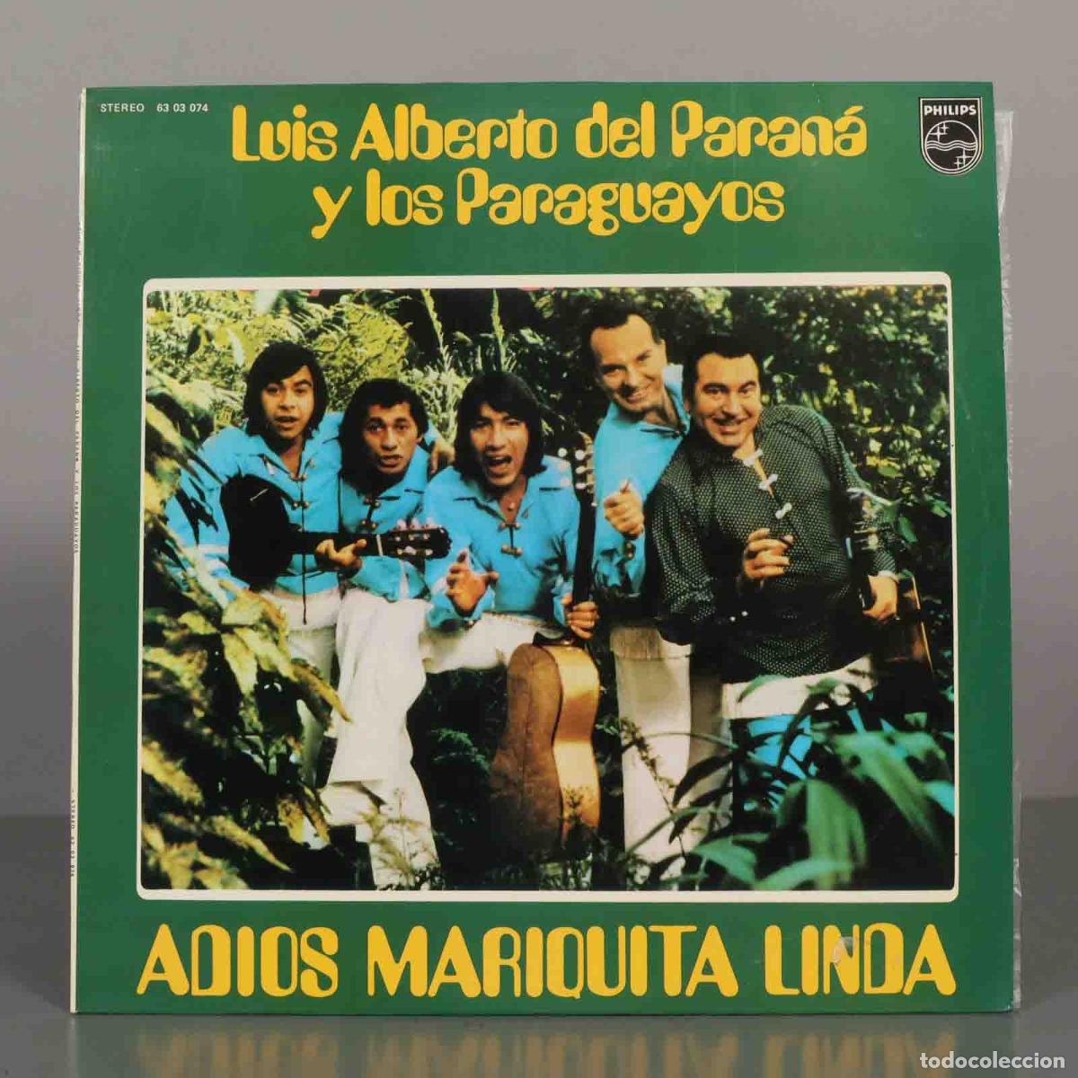 Vinyl records: LP. Adi&oacute;s Mariquita Linda - Luis Alberto del Paran&aacute; y Los Paraguayos