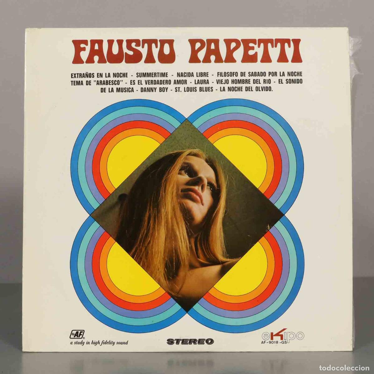 Discos de vinilo: LP. Fausto Papetti - Extra&ntilde;os en la noche - Ekipo