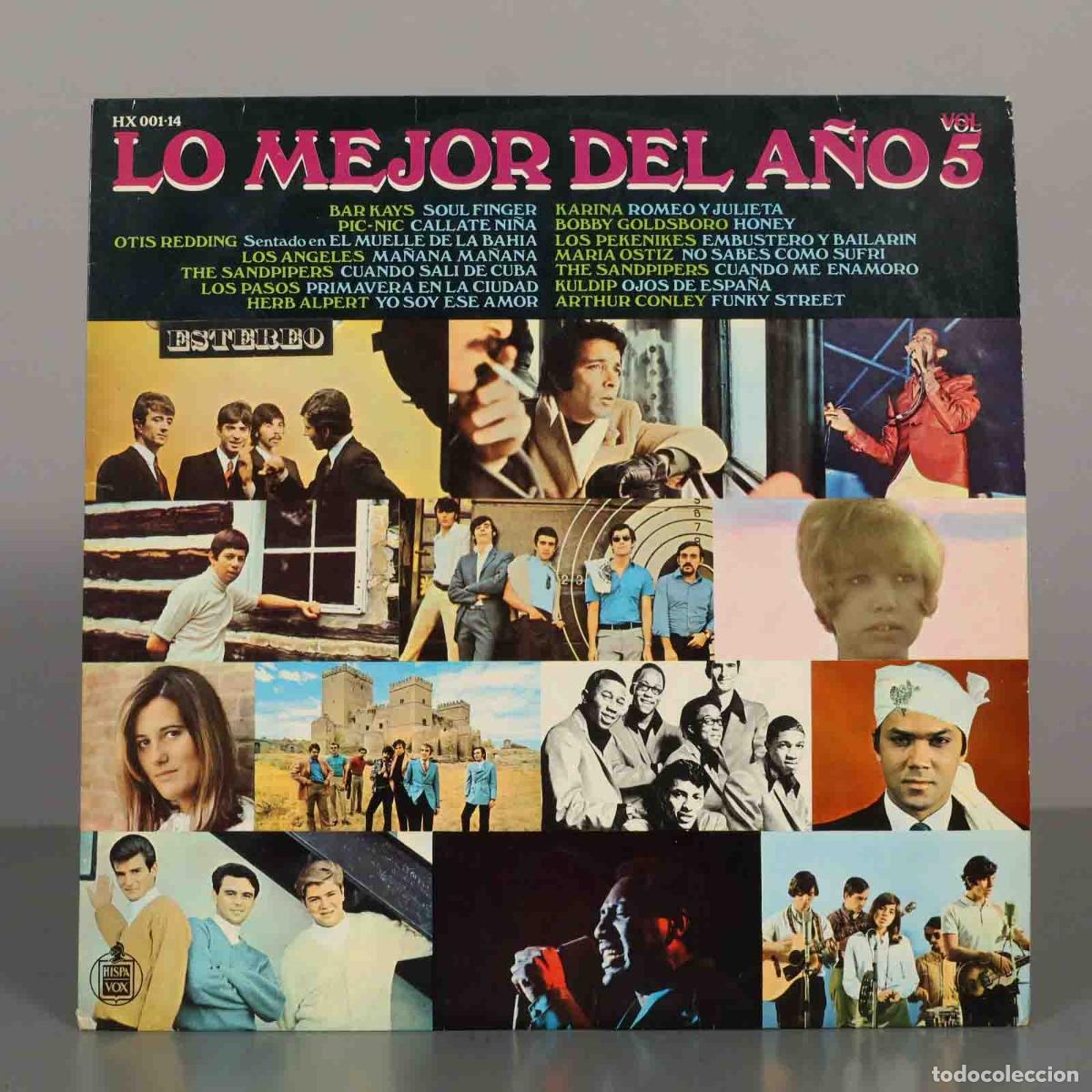 Discos de vinilo: LP. Lo Mejor Del A&ntilde;o Vol. 5 - Bar Kays, Pic-Nic, Otis Redding, Los &Aacute;ngeles, The Sandpipers, Los Pas